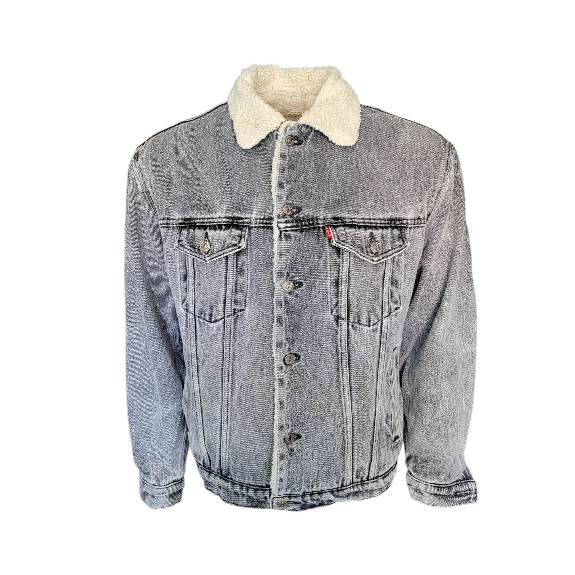Vintage Levi’s Sherpa Lined Denim Jacket – Size S - USASTARFASHION