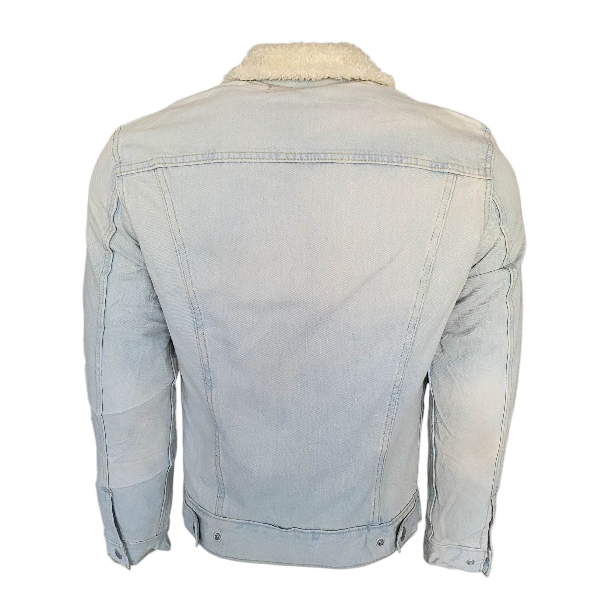 Vintage Levi’s Light Wash Sherpa Trucker Jacket – Size S - USASTARFASHION