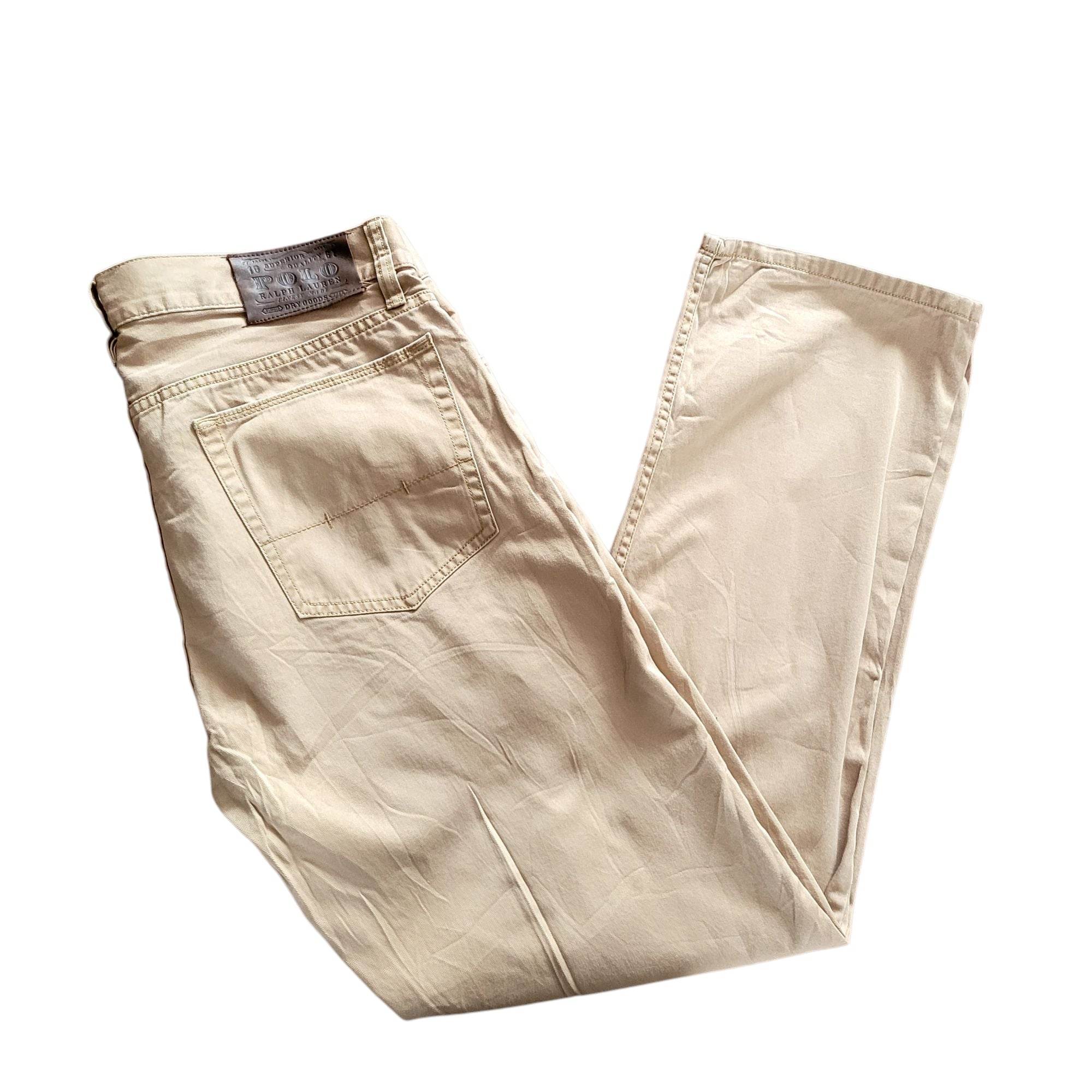 Vintage Polo Ralph Lauren Khaki Chino Pants – Size 32x30 - USASTARFASHION