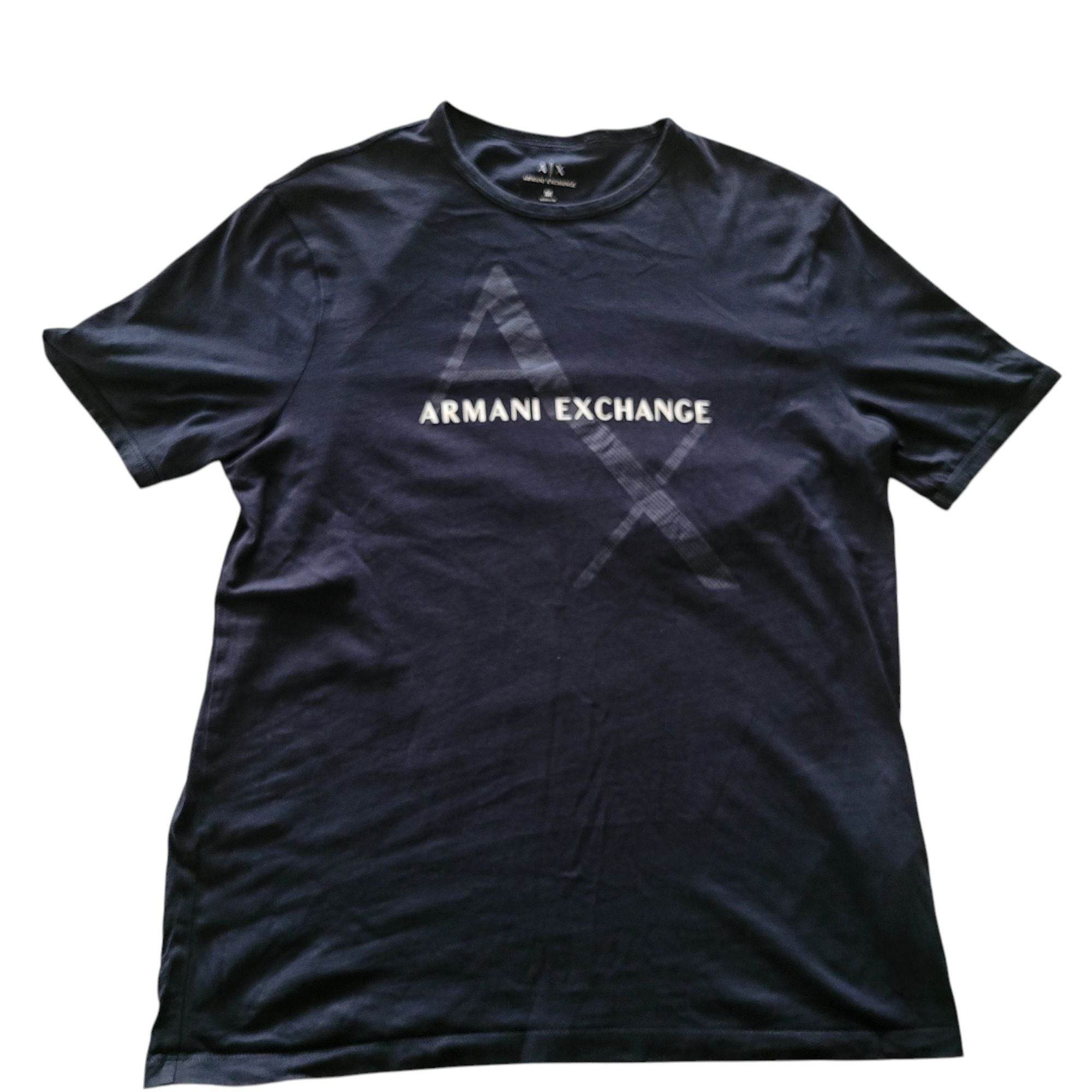 Armani Exchange AX Logo T-Shirt – Black, Size M - USASTARFASHION