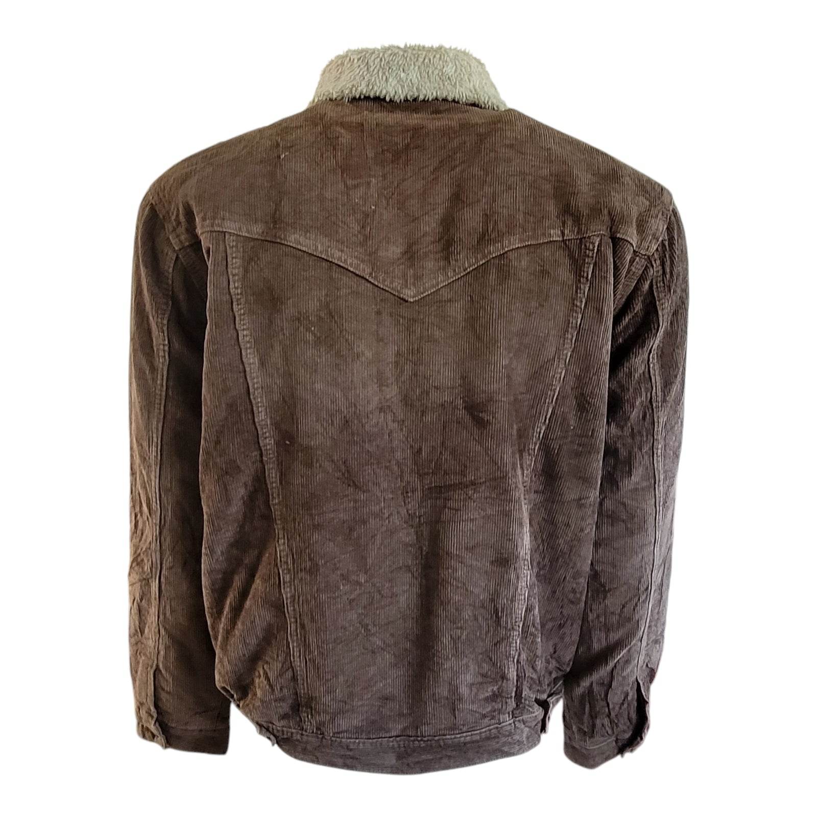 Wrangler Western Sherpa Corduroy Jacket – Size L - USASTARFASHION