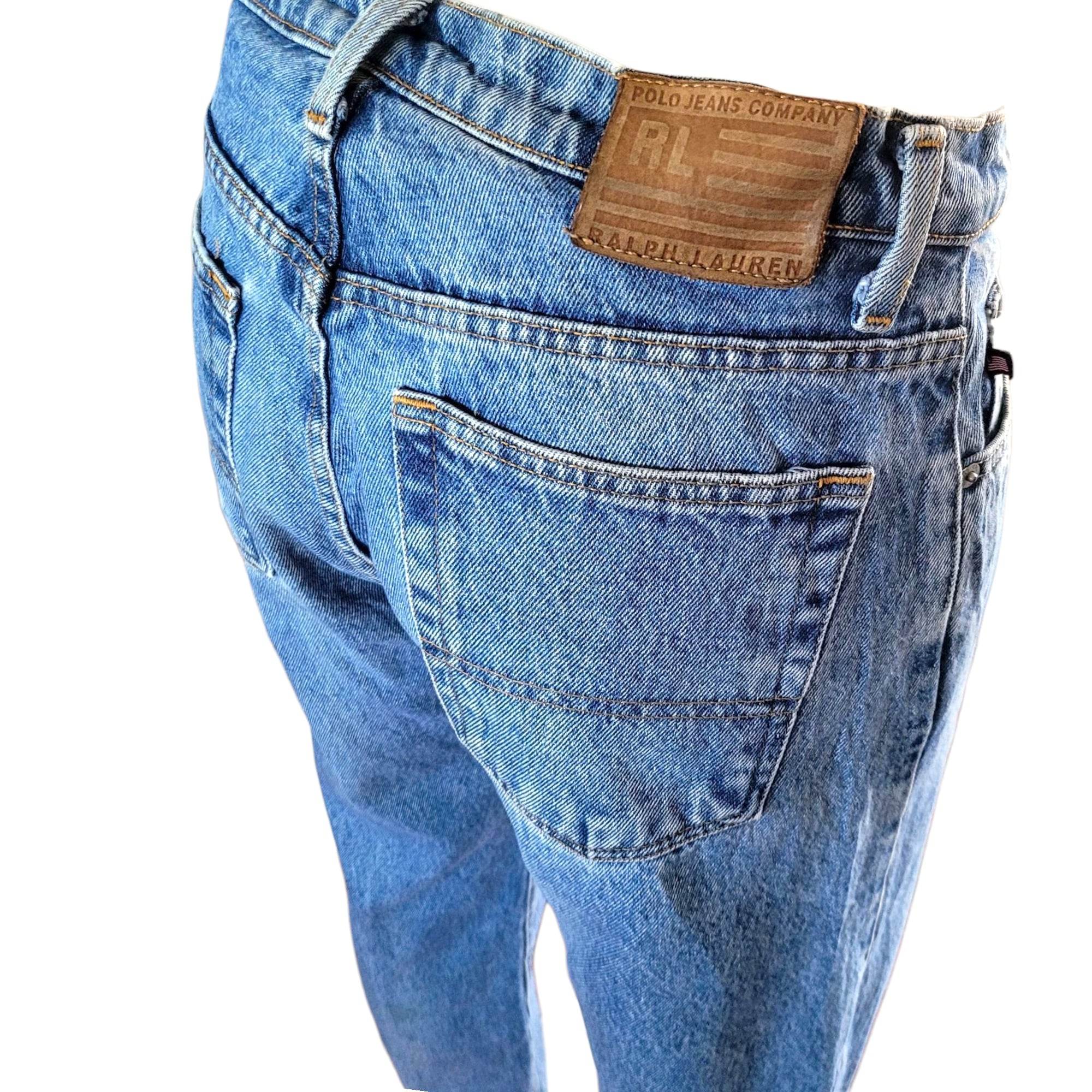 Ralph Lauren USA Flag Tab Relaxed Jeans – Size 30x32 - USASTARFASHION