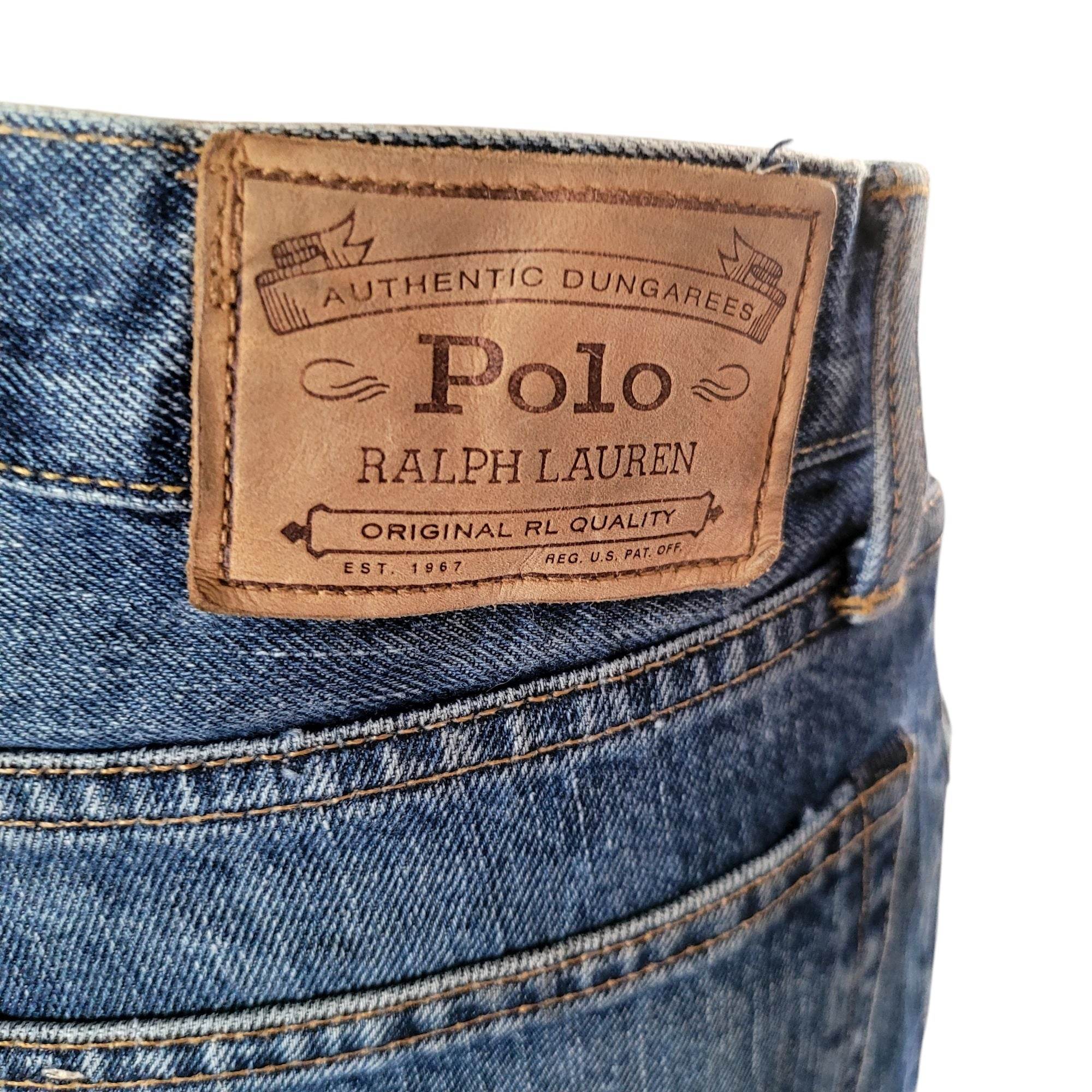 Polo Ralph Lauren Varick Slim Straight Jeans - Size 36x30 - USASTARFASHION