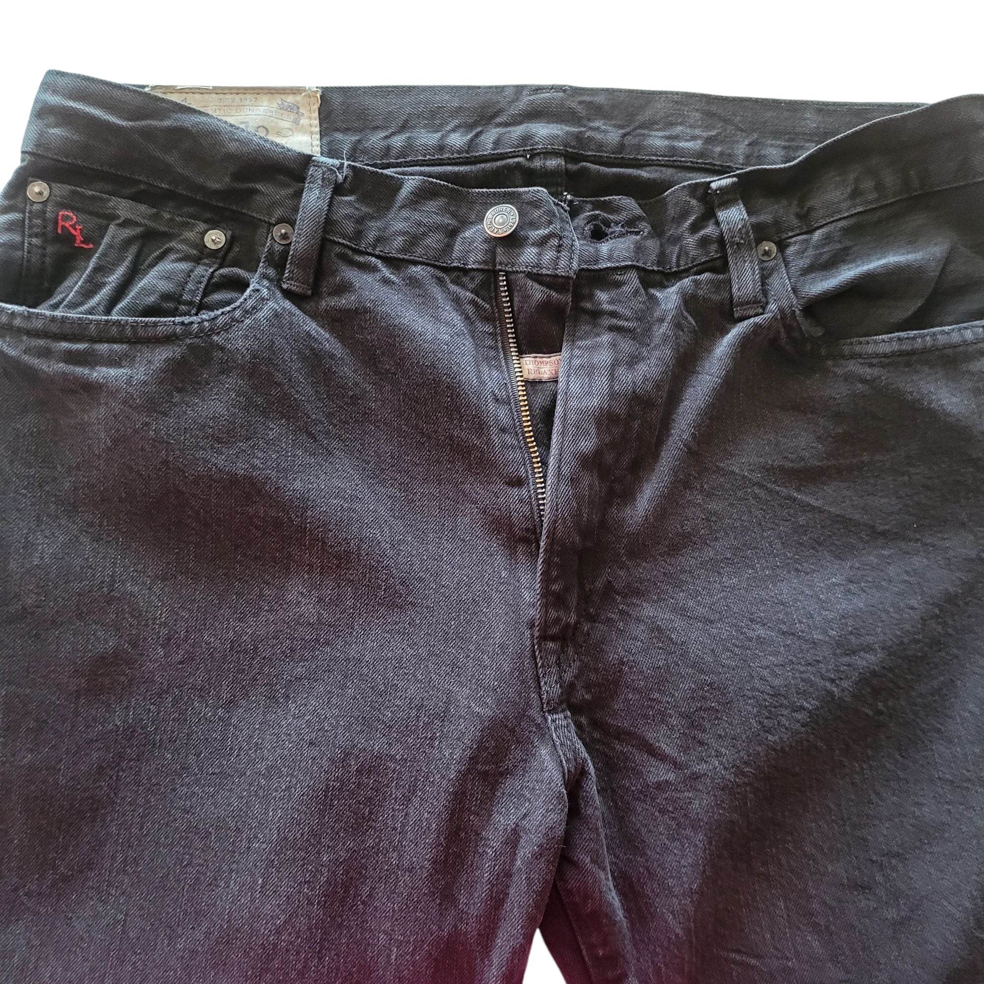 Polo Ralph Lauren Dungarees – Black Wash, Size 34x30 - USASTARFASHION