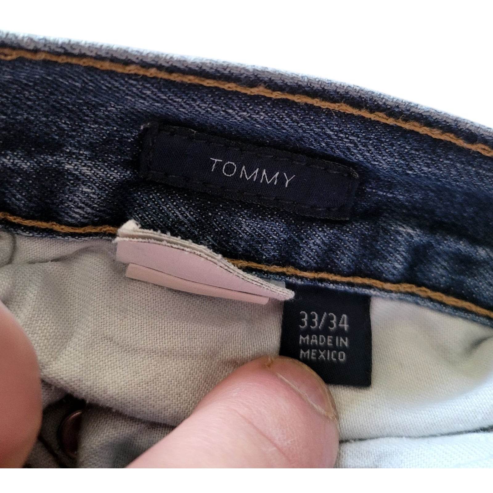 Tommy Hilfiger Men’s Blue Denim Jeans – Size 33x34 - USASTARFASHION