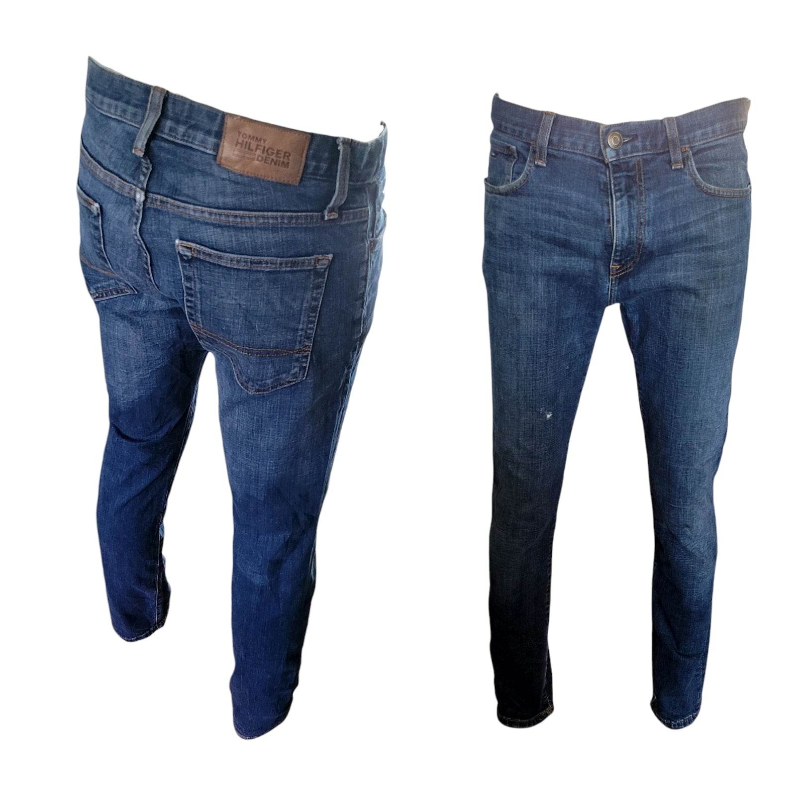 Tommy Hilfiger Men's Blue Denim Jeans - 32x32 - USASTARFASHION