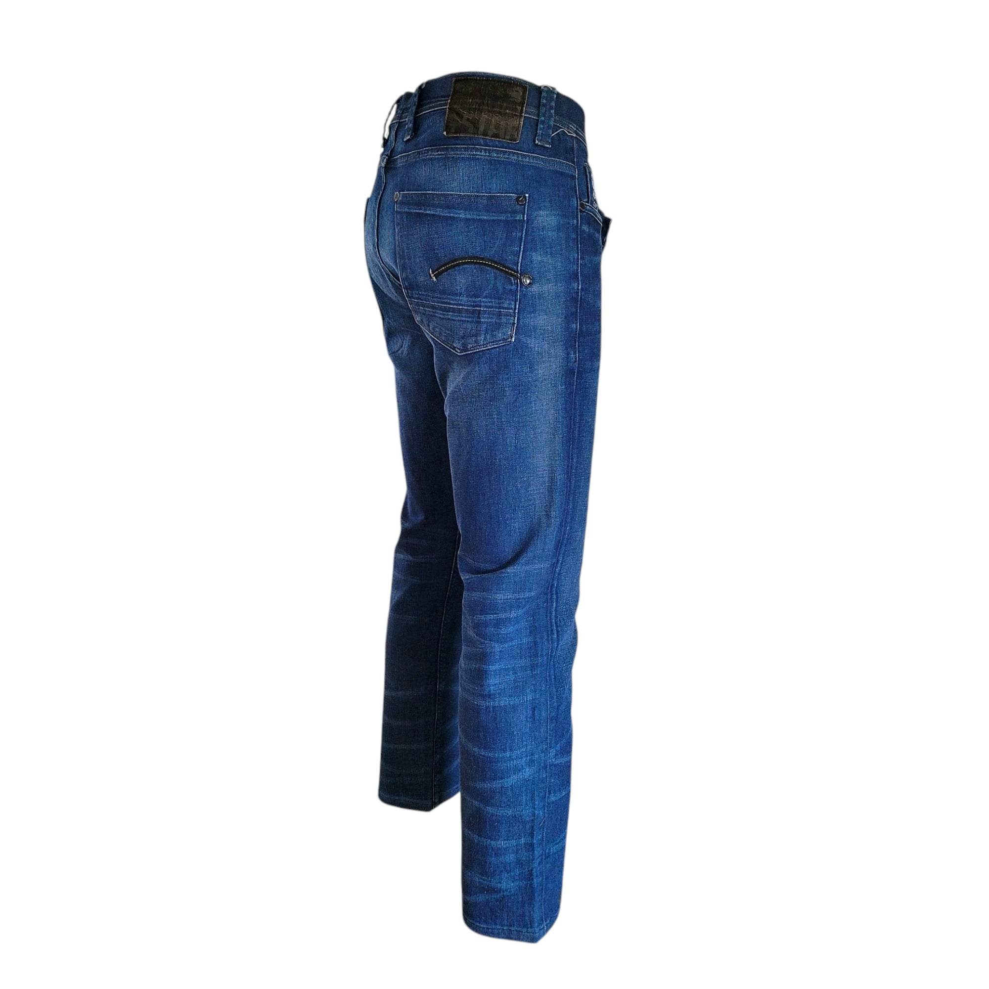 G - Star RAW Men's Blue Slim Fit Jeans – W40 L34 - USASTARFASHION