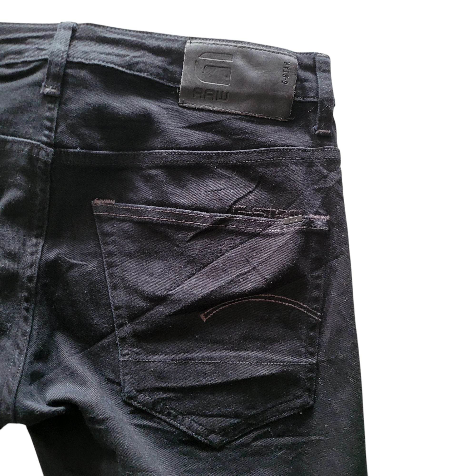 G - Star RAW 3301 Slim Black Jeans – Men’s W32 L32 - USASTARFASHION