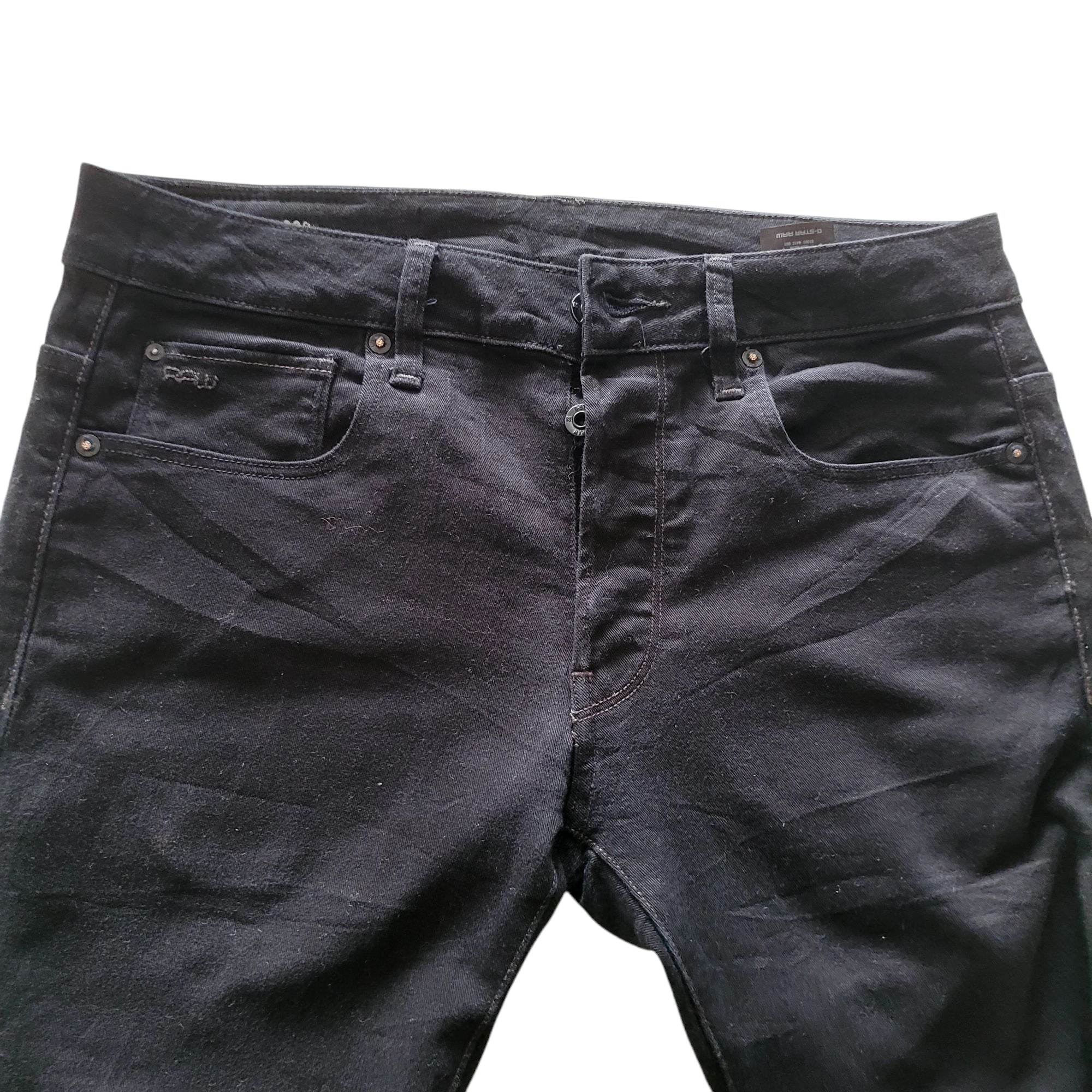 G - Star RAW 3301 Slim Black Jeans – Men’s W32 L32 - USASTARFASHION