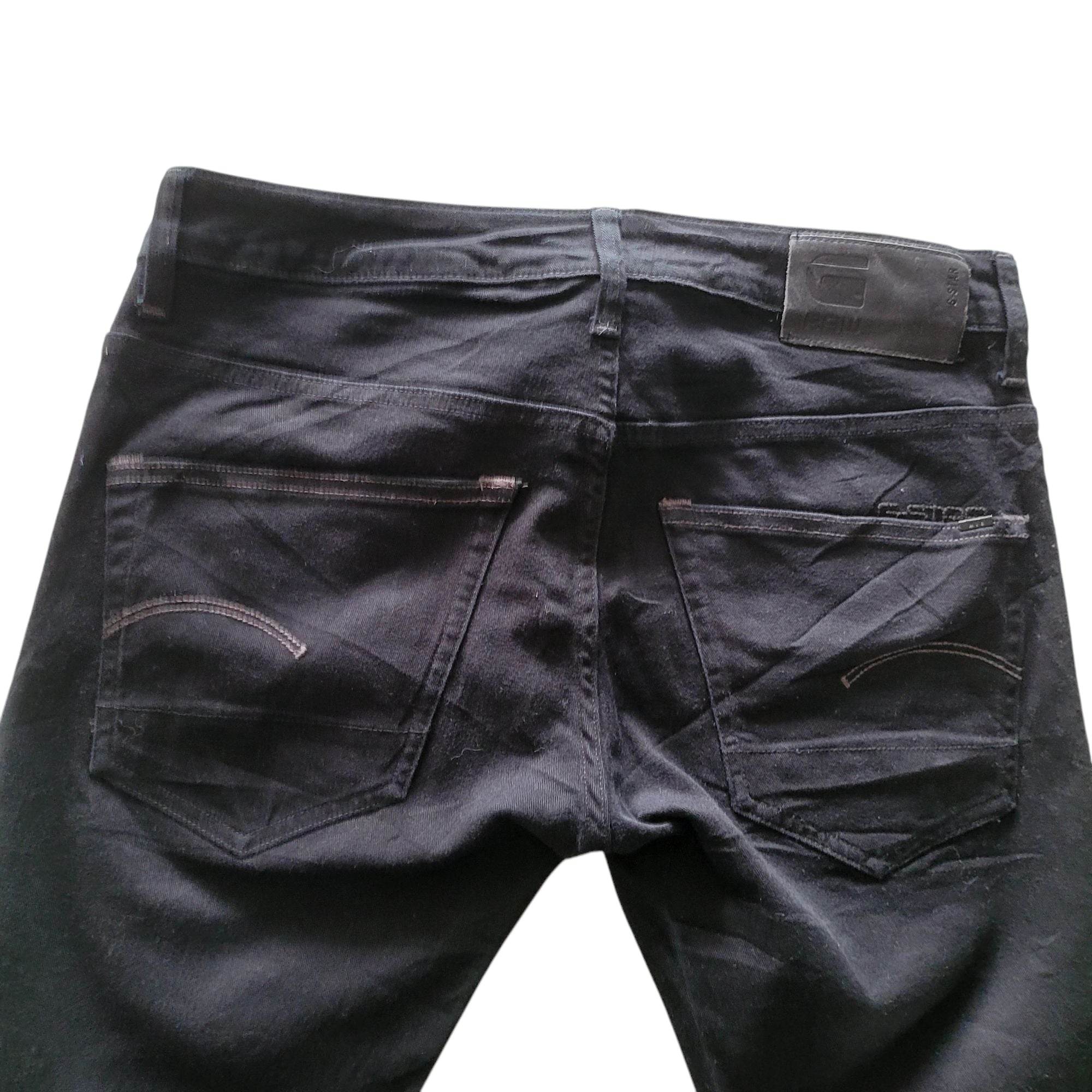 G - Star RAW 3301 Slim Black Jeans – Men’s W32 L32 - USASTARFASHION