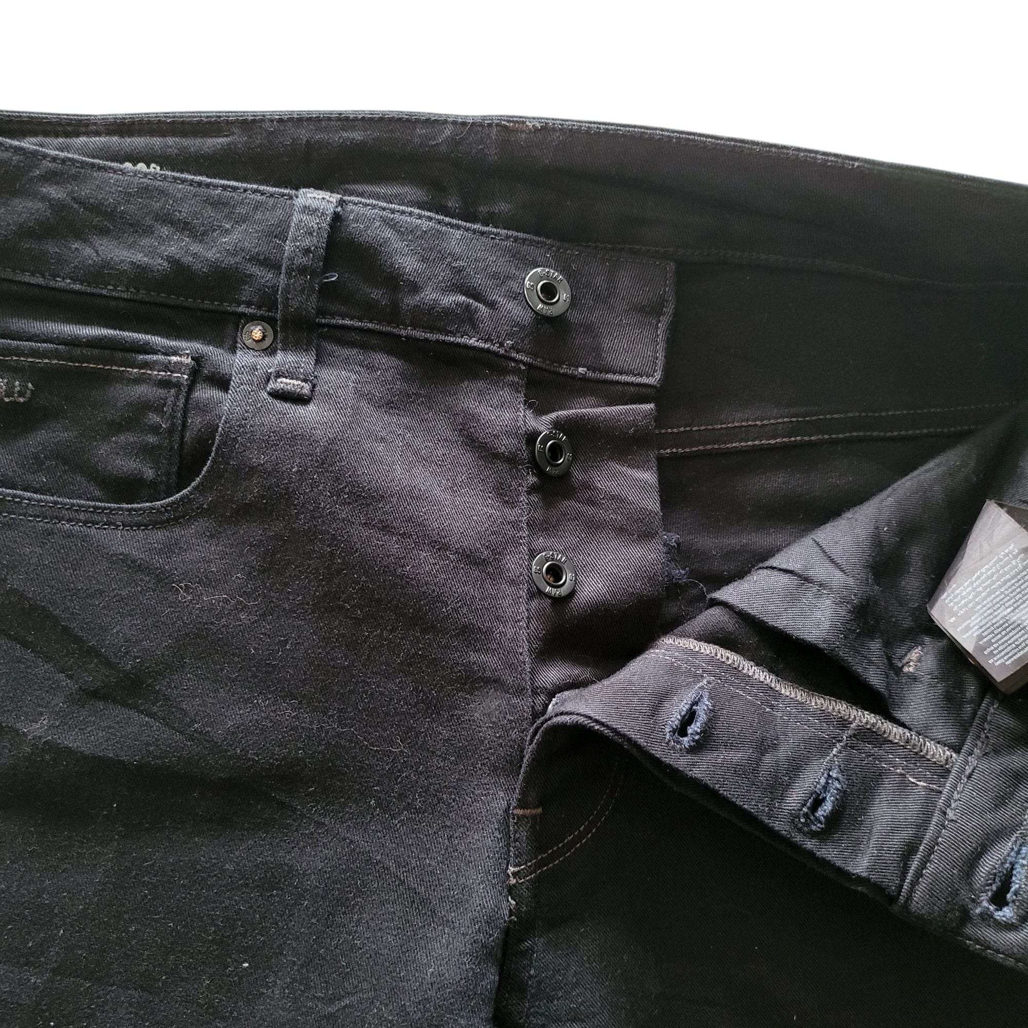 G - Star RAW 3301 Slim Black Jeans – Men’s W32 L32 - USASTARFASHION