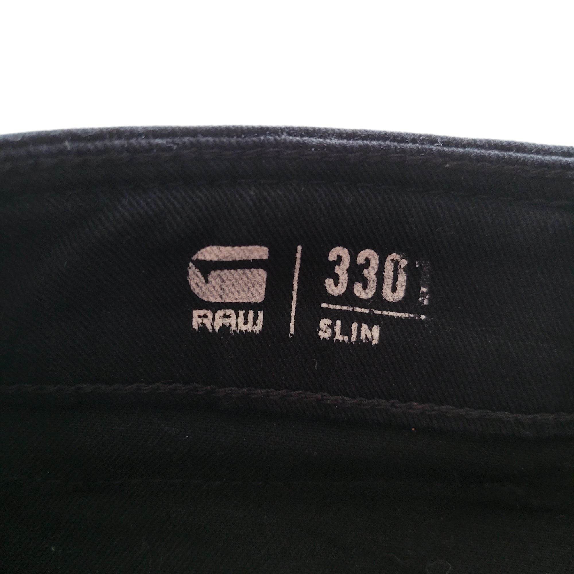 G - Star RAW 3301 Slim Black Jeans – Men’s W32 L32 - USASTARFASHION