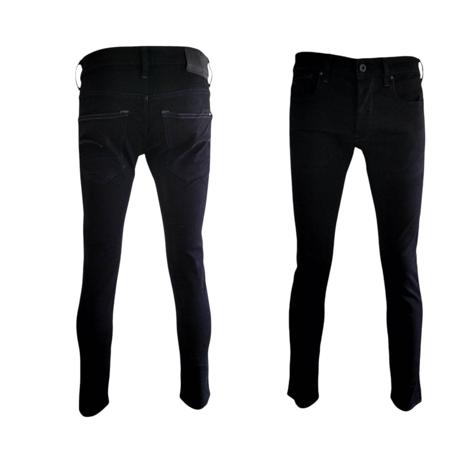 G - Star RAW 3301 Slim Black Jeans – Men’s W32 L32 - USASTARFASHION