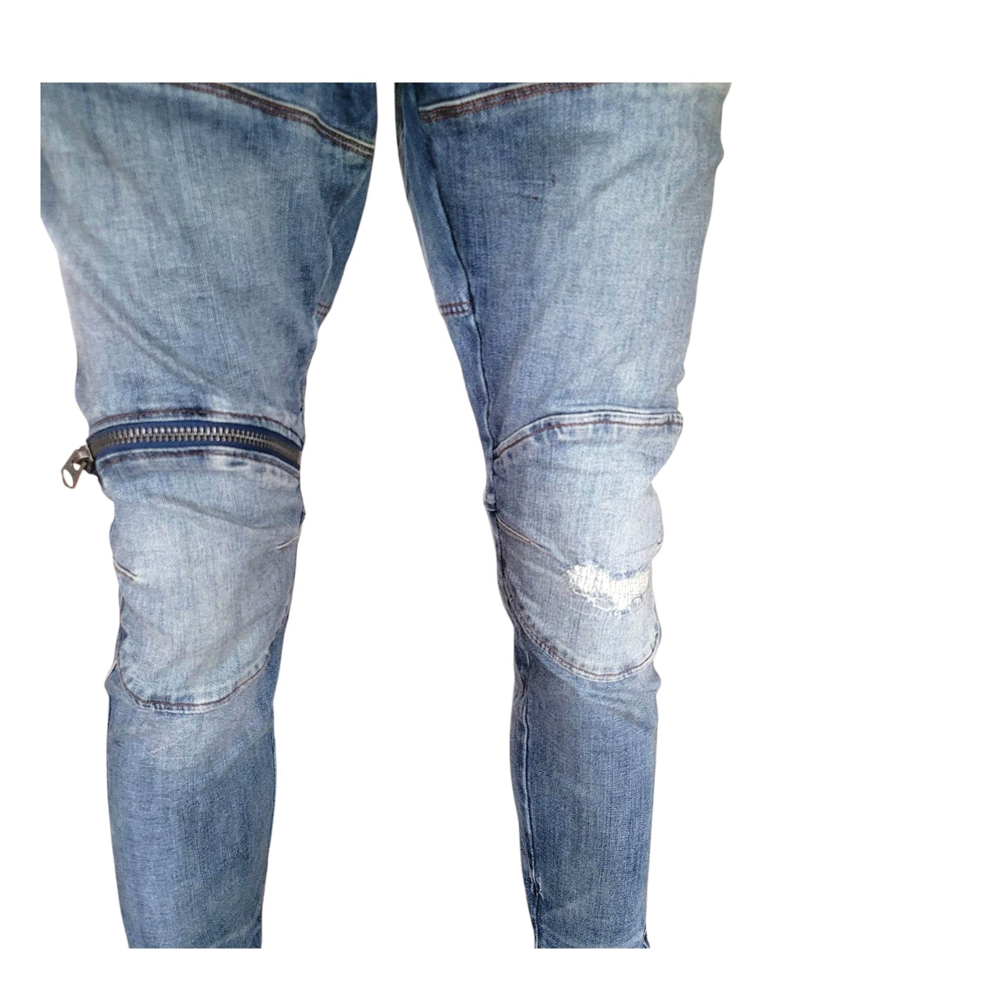 G - Star RAW 5620 3D Zip Knee Skinny Jeans – W33 L30 - USASTARFASHION