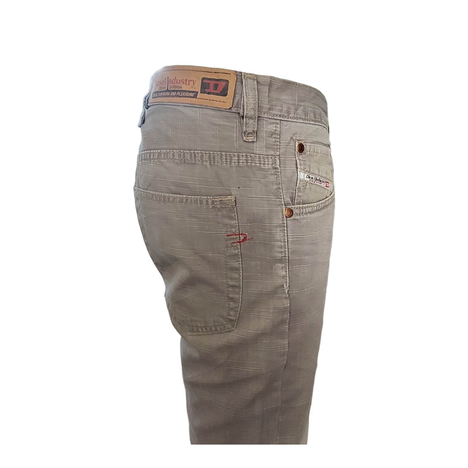 Diesel Industry Beige Jeans – W33 L34 - USASTARFASHION