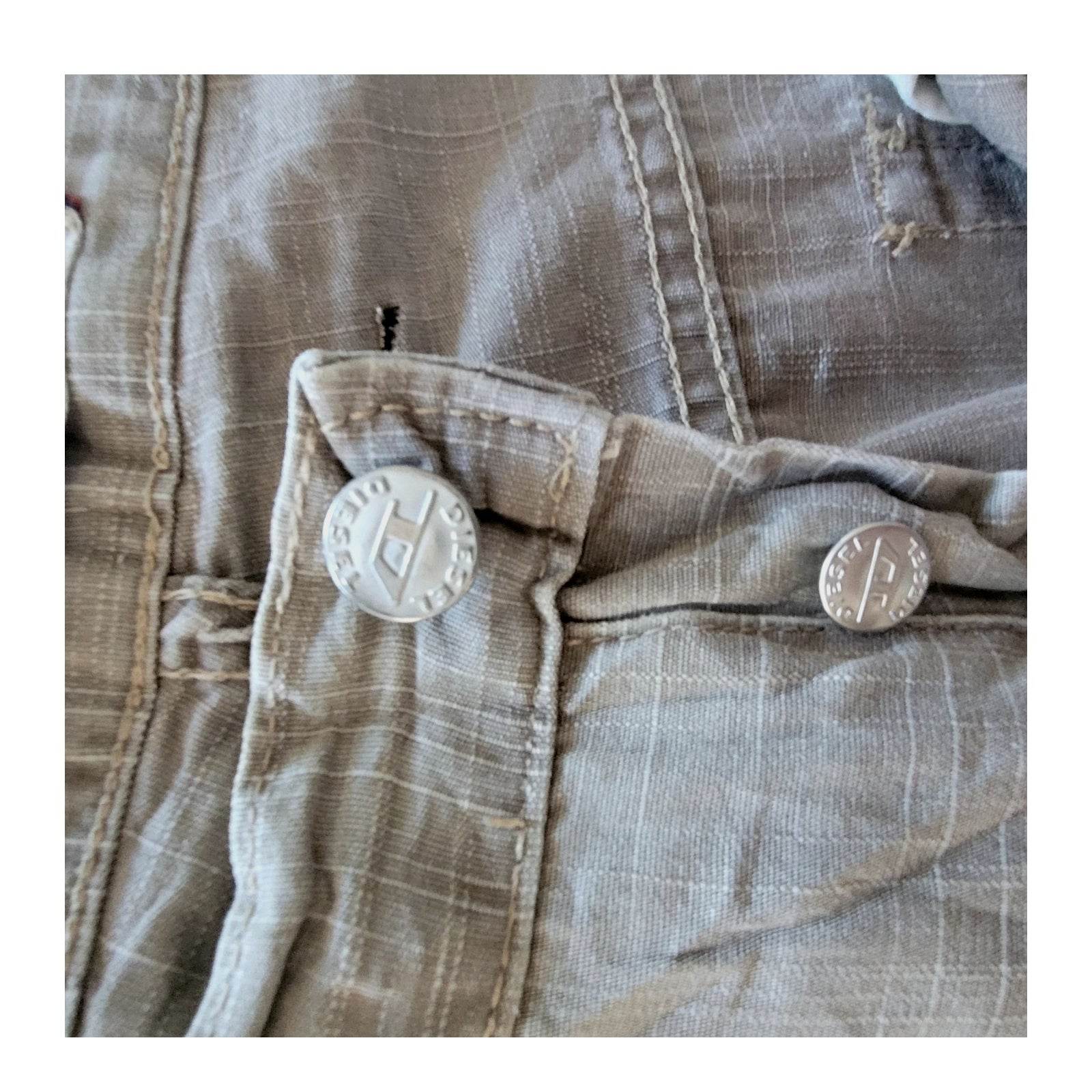 Diesel Industry Beige Jeans – W33 L34 - USASTARFASHION