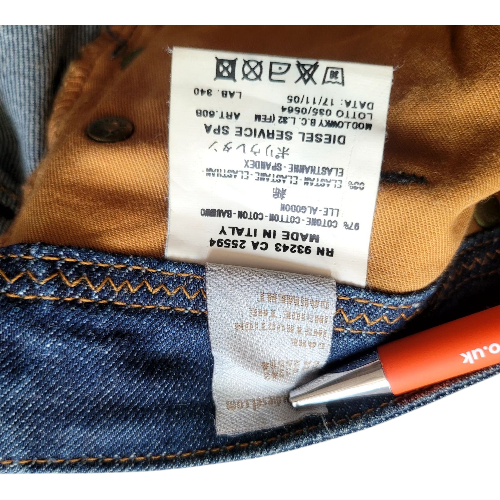 Diesel Lowky B.C. Jeans – W28 L32 – Made in Italy - USASTARFASHION