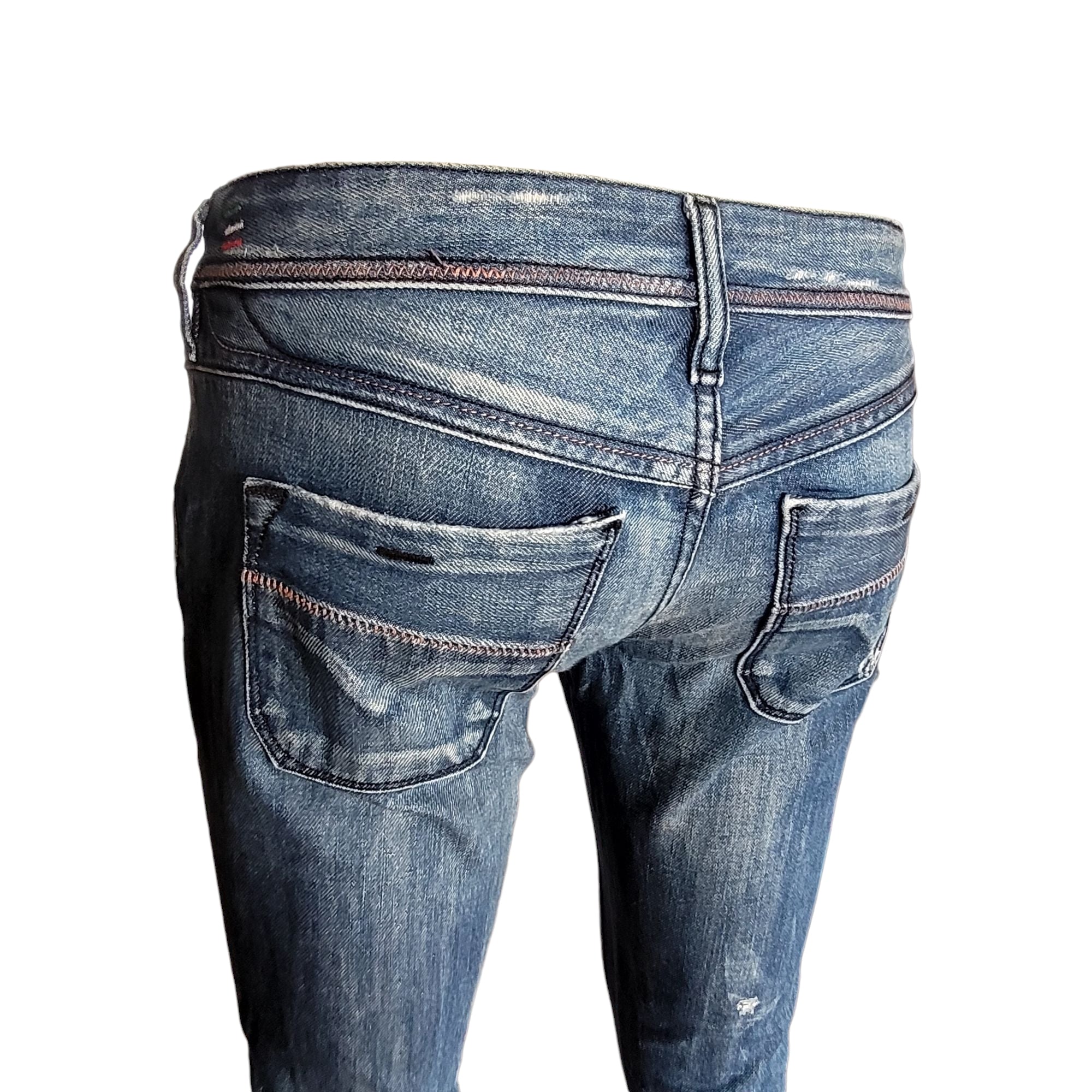 Diesel Lowky W27 L34 Women’s Distressed Bootcut Jeans – Italy - USASTARFASHION