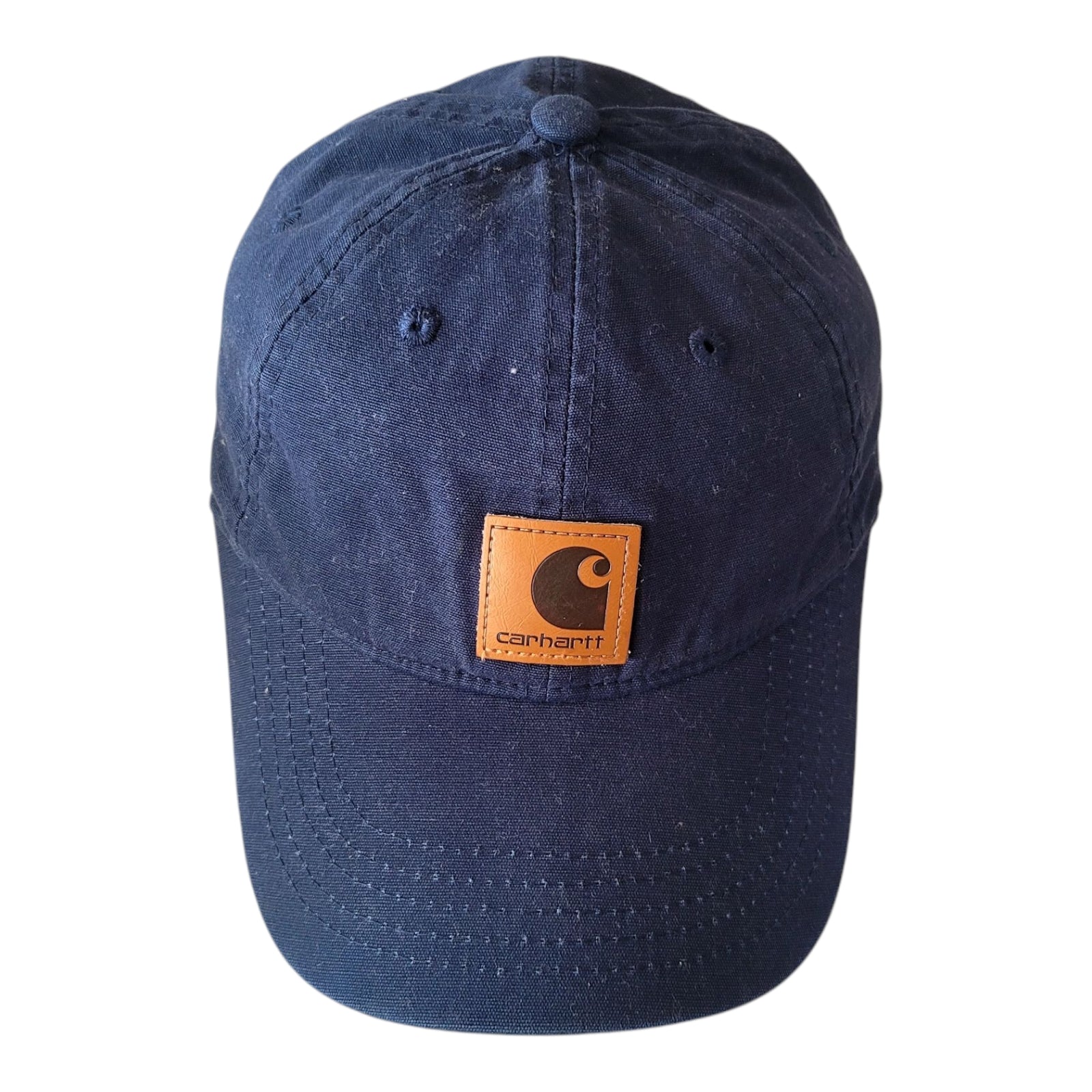 Used Carhartt WIP Madison Logo Cap – Navy Blue – One Size - USASTARFASHION