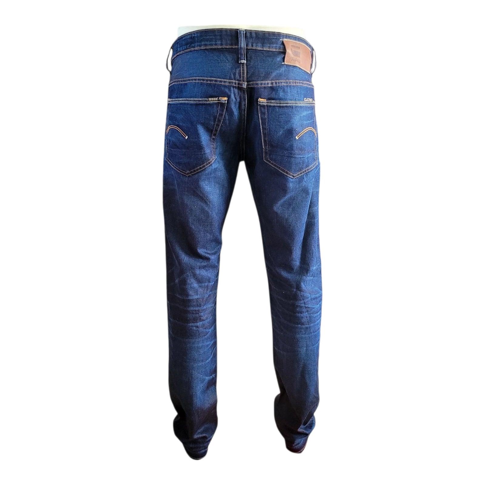 Vintage G - Star 3301 Low Tapered Jeans – W32 L34 – Dark Blue - USASTARFASHION