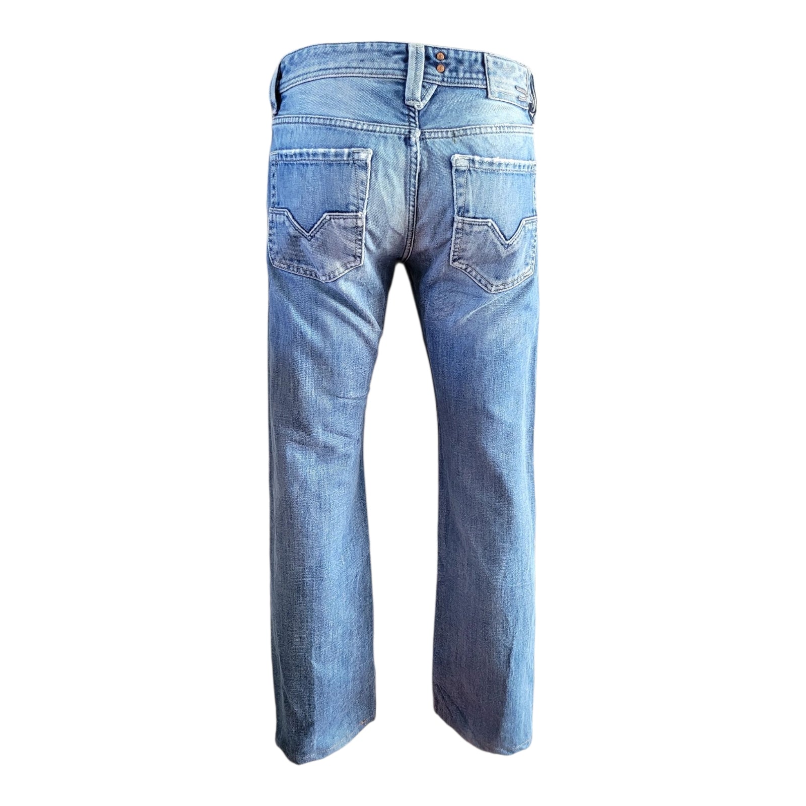 Vintage Diesel Larkee Straight Jeans – W30 L29 – Light Wash Denim - USASTARFASHION