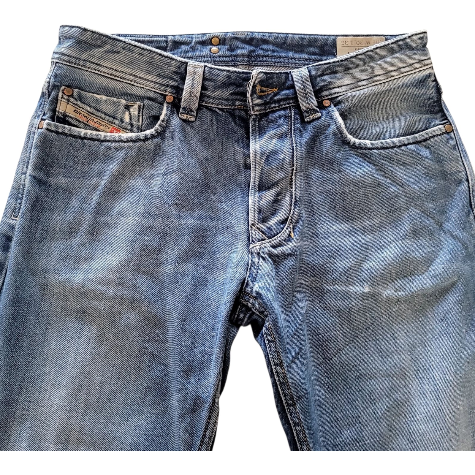 Vintage Diesel Larkee Straight Jeans – W30 L29 – Light Wash Denim - USASTARFASHION