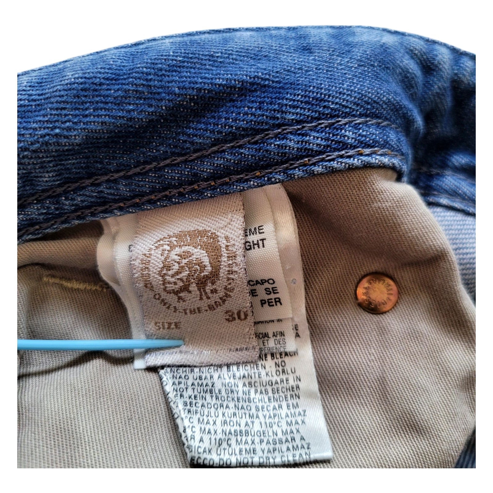 Vintage Diesel Larkee Straight Jeans – W30 L29 – Light Wash Denim - USASTARFASHION