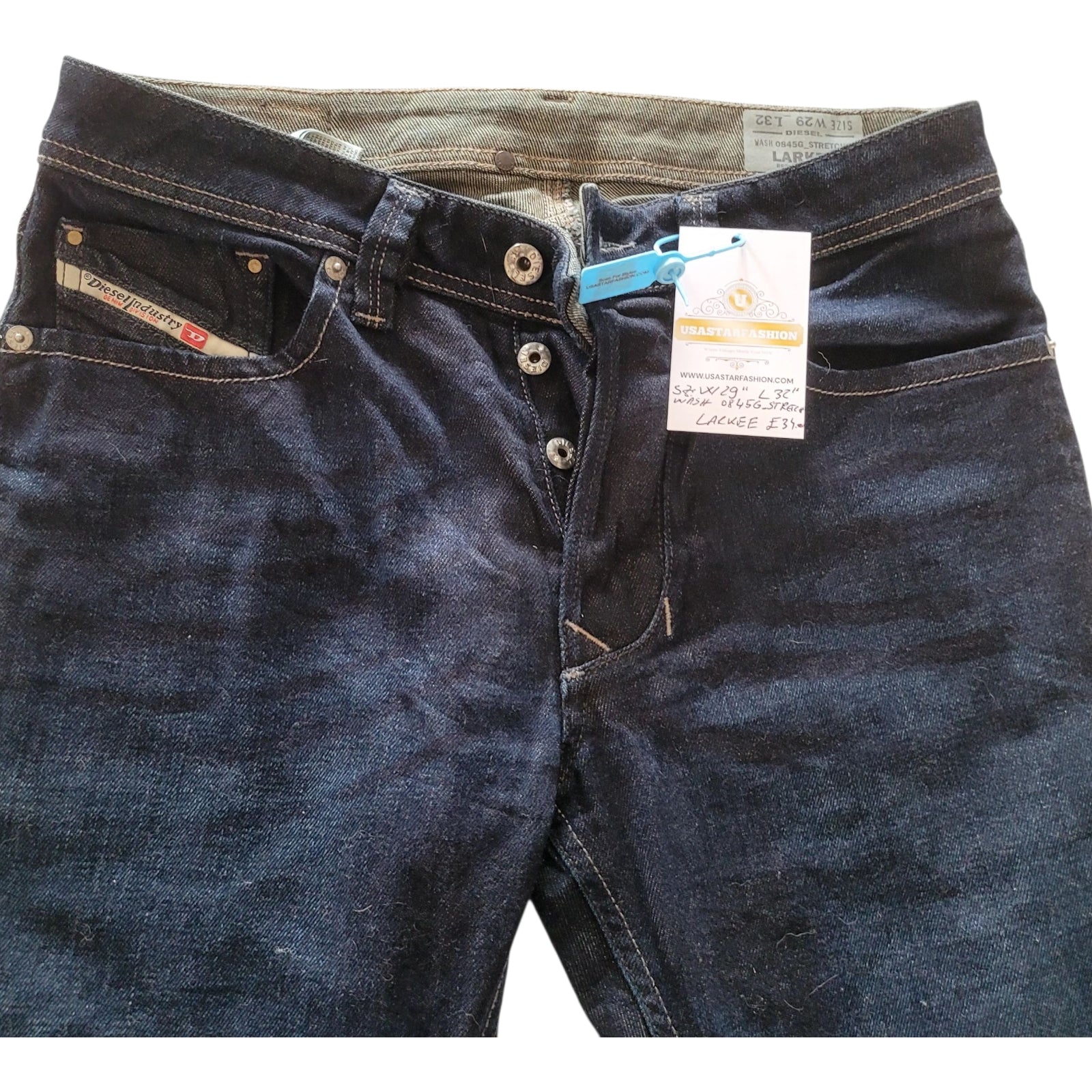 Vintage Diesel Larkee Jeans W29 L32 – Wash 0845G – Stretch Fit - USASTARFASHION
