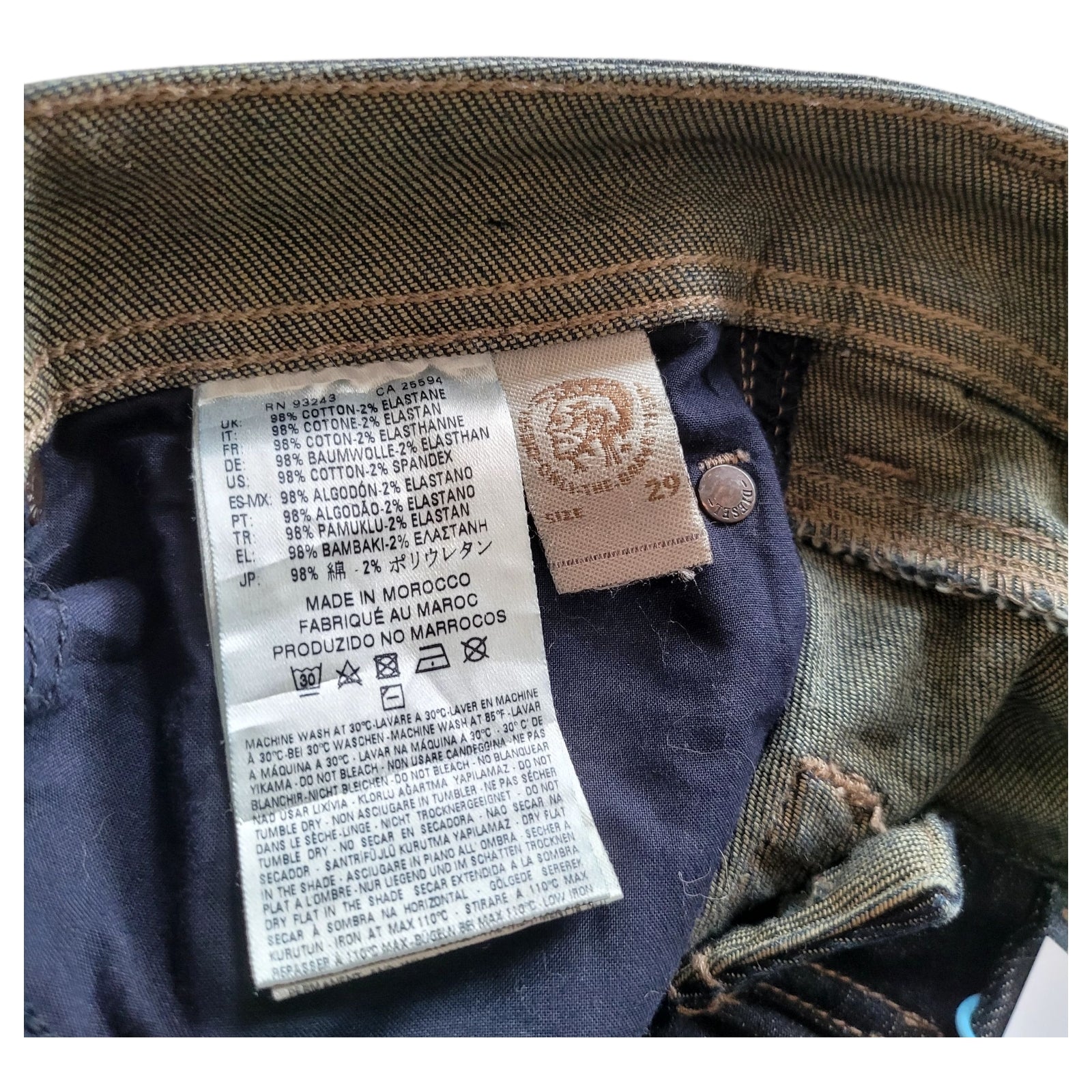 Vintage Diesel Larkee Jeans W29 L32 – Wash 0845G – Stretch Fit - USASTARFASHION
