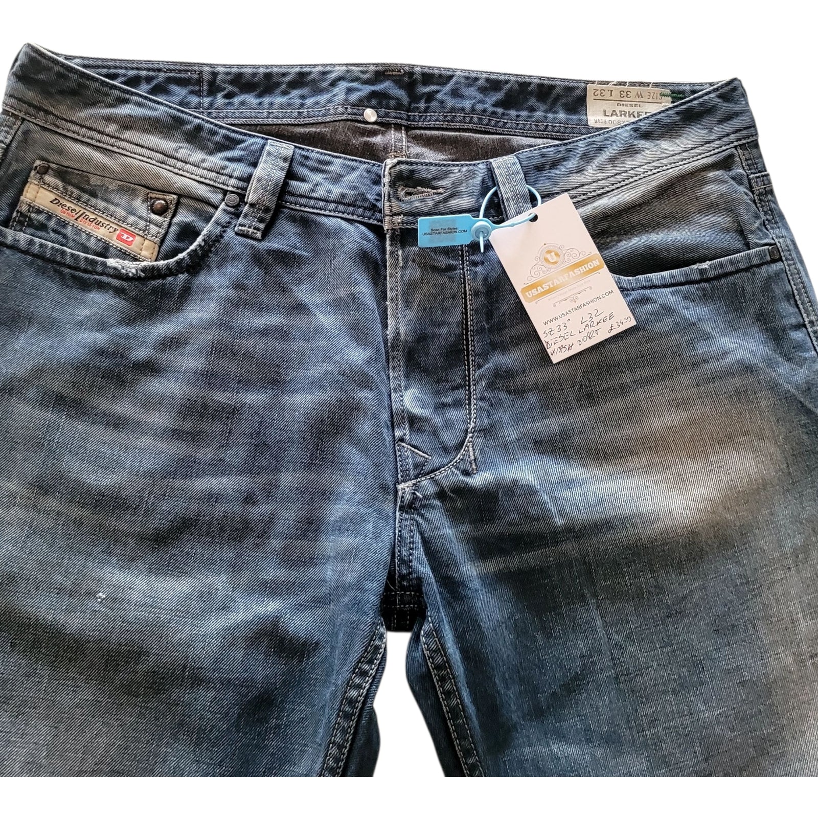 Vintage Diesel Larkee W33 L32 Jeans – Wash 008ZT – Made in Italy