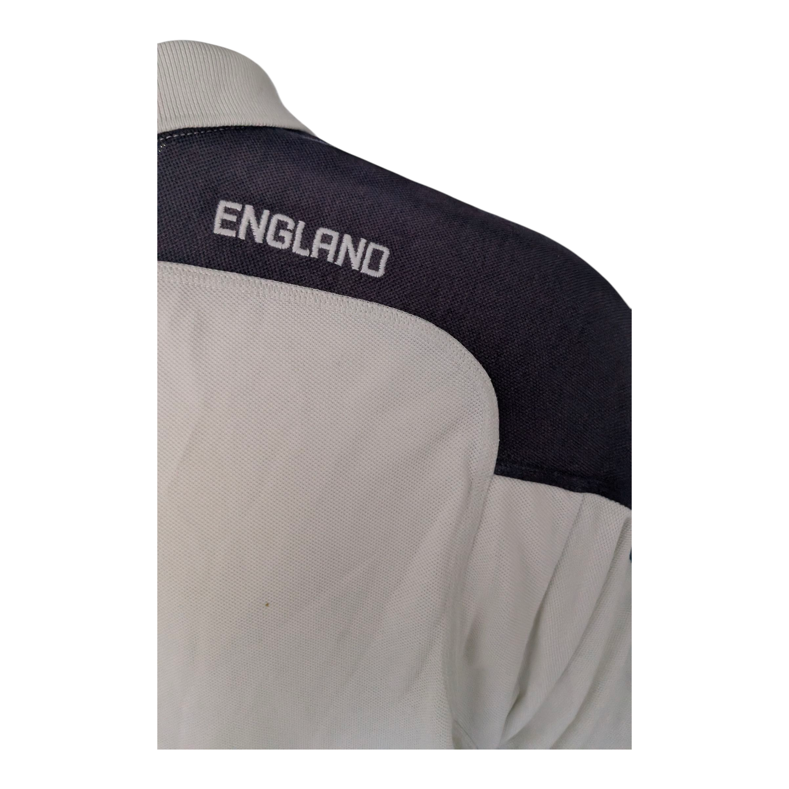 Canterbury England Rugby Polo Shirt 3XL White O2 Sponsor Red Rose Crest Top - USASTARFASHION