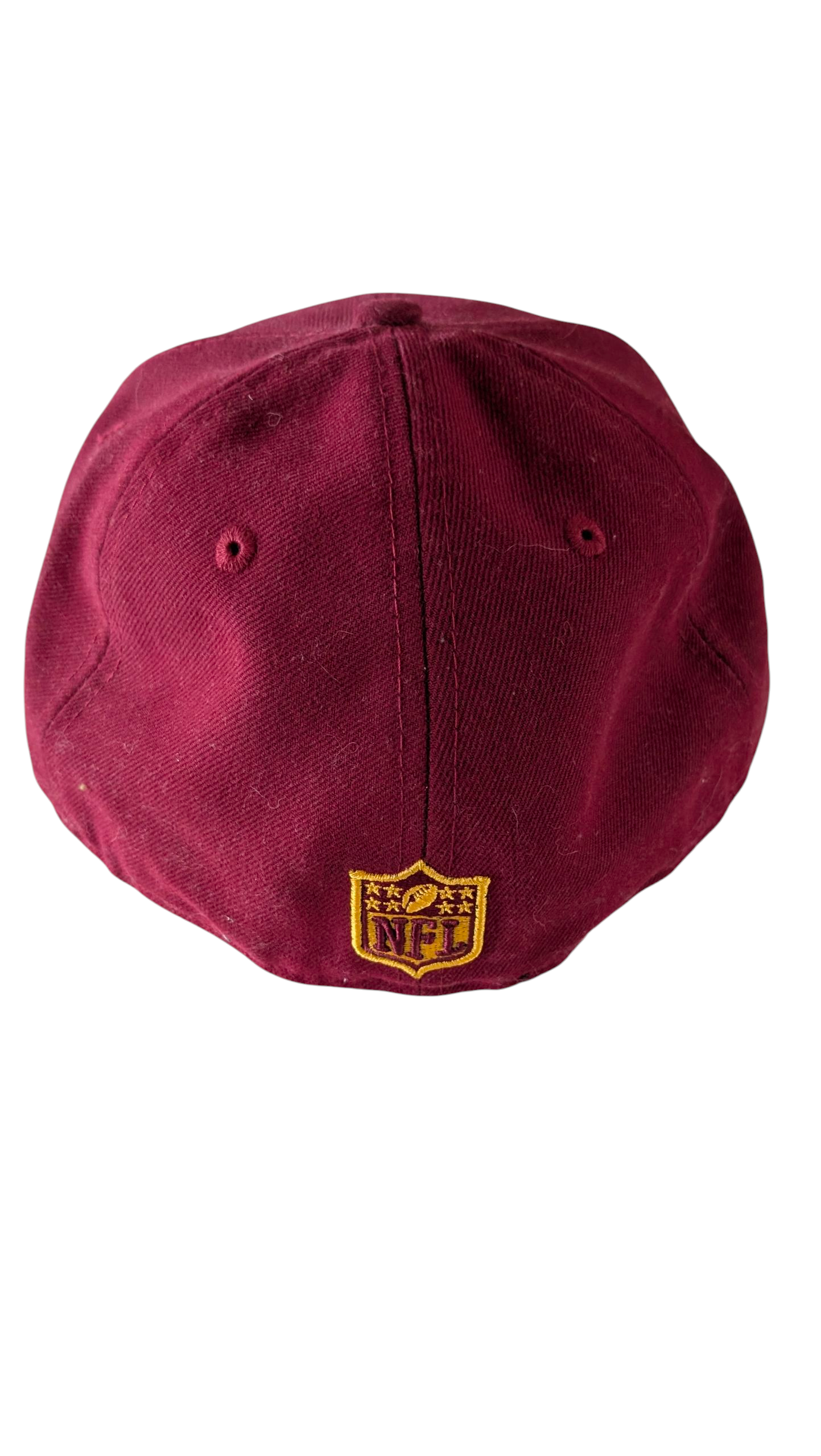 New Era 59FIFTY NFL Fitted Cap Hat 7 1/4 Burgundy Gold - USASTARFASHION