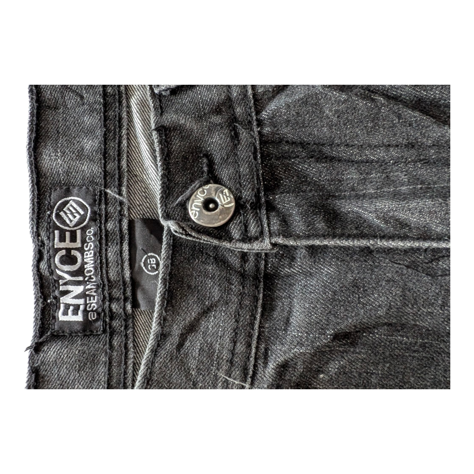 Enyce by Sean Combs Co. Men’s Jeans – Black Denim W38 L32 - USASTARFASHION