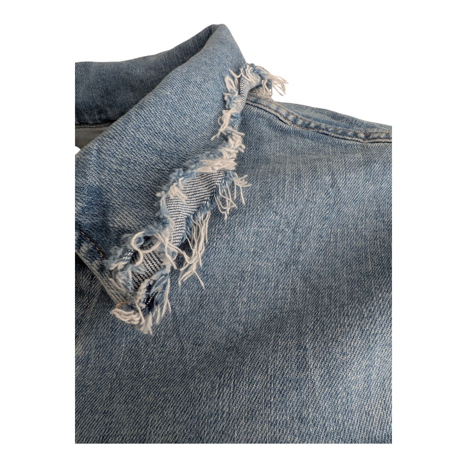 Levi’s Women’s Denim Trucker Jacket Distressed Embroidered Floral Blue 2X Plus - USASTARFASHION