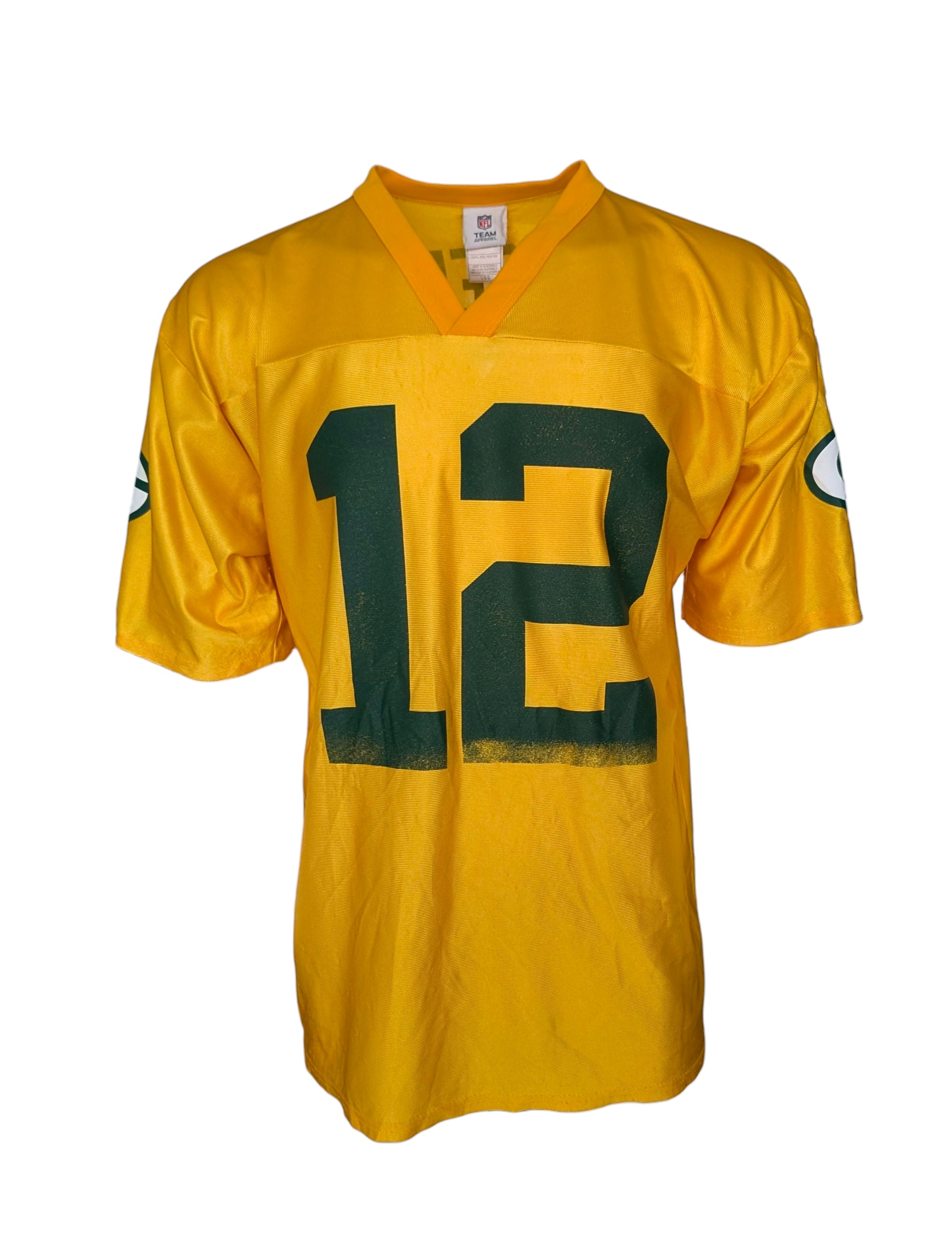 NFL Team Apparel #12 Green & Gold Football Jersey – Rodgers | Men’s L - USASTARFASHION