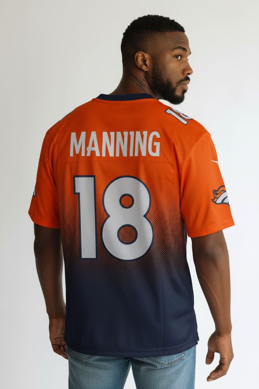 Nike On Field Denver Broncos #18 Peyton Manning Jersey — Size 48 (Men’s M) - USASTARFASHION