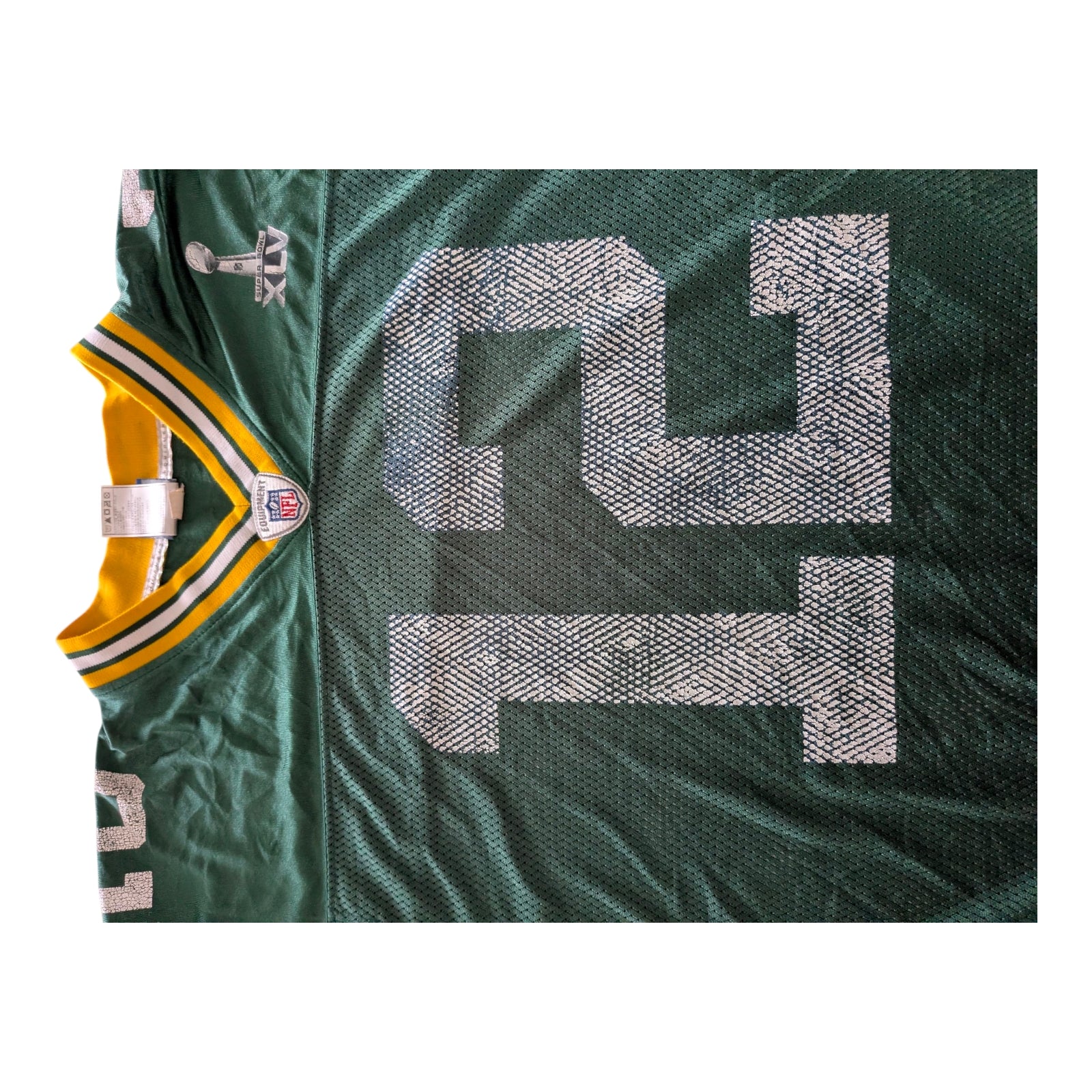 Reebok NFL Equipment – Green Bay Packers Aaron Rodgers #12 Jersey (SB XLV Patch) - USASTARFASHION