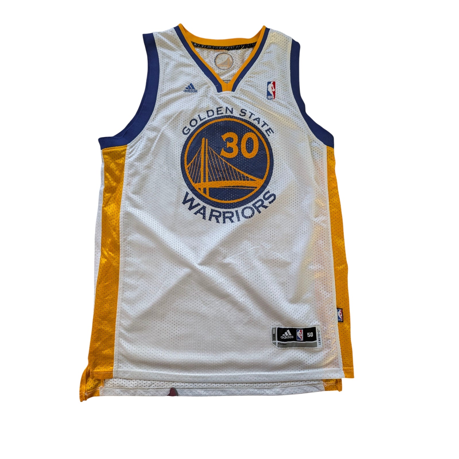 Golden State Warriors #30 Curry ClimaCool Jersey — White — Size 50 - USASTARFASHION