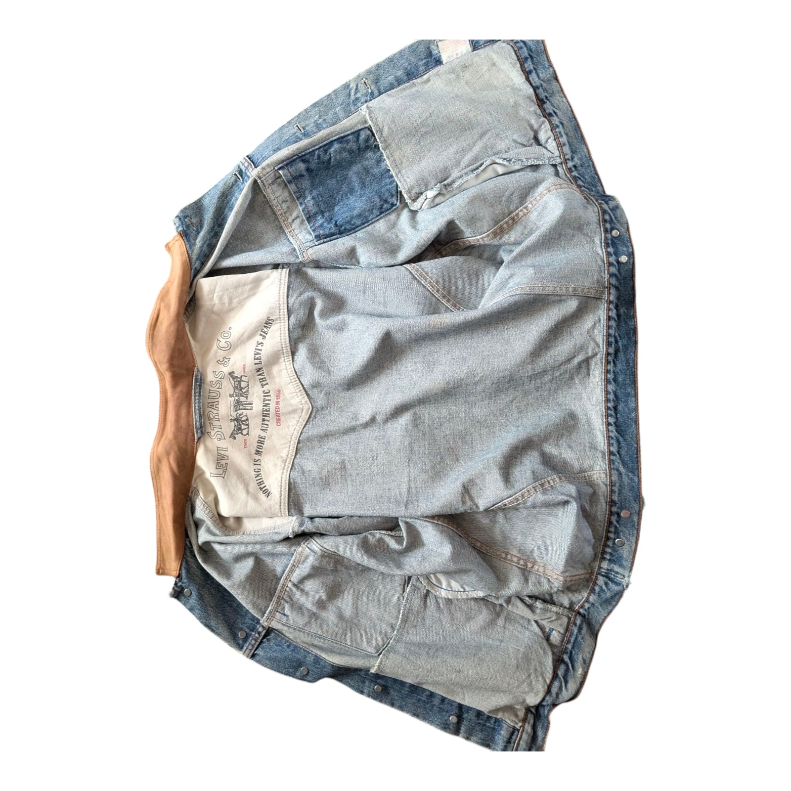 Levi's Denim Jacket – Suede Collar – Made in Canada sz M - USASTARFASHION