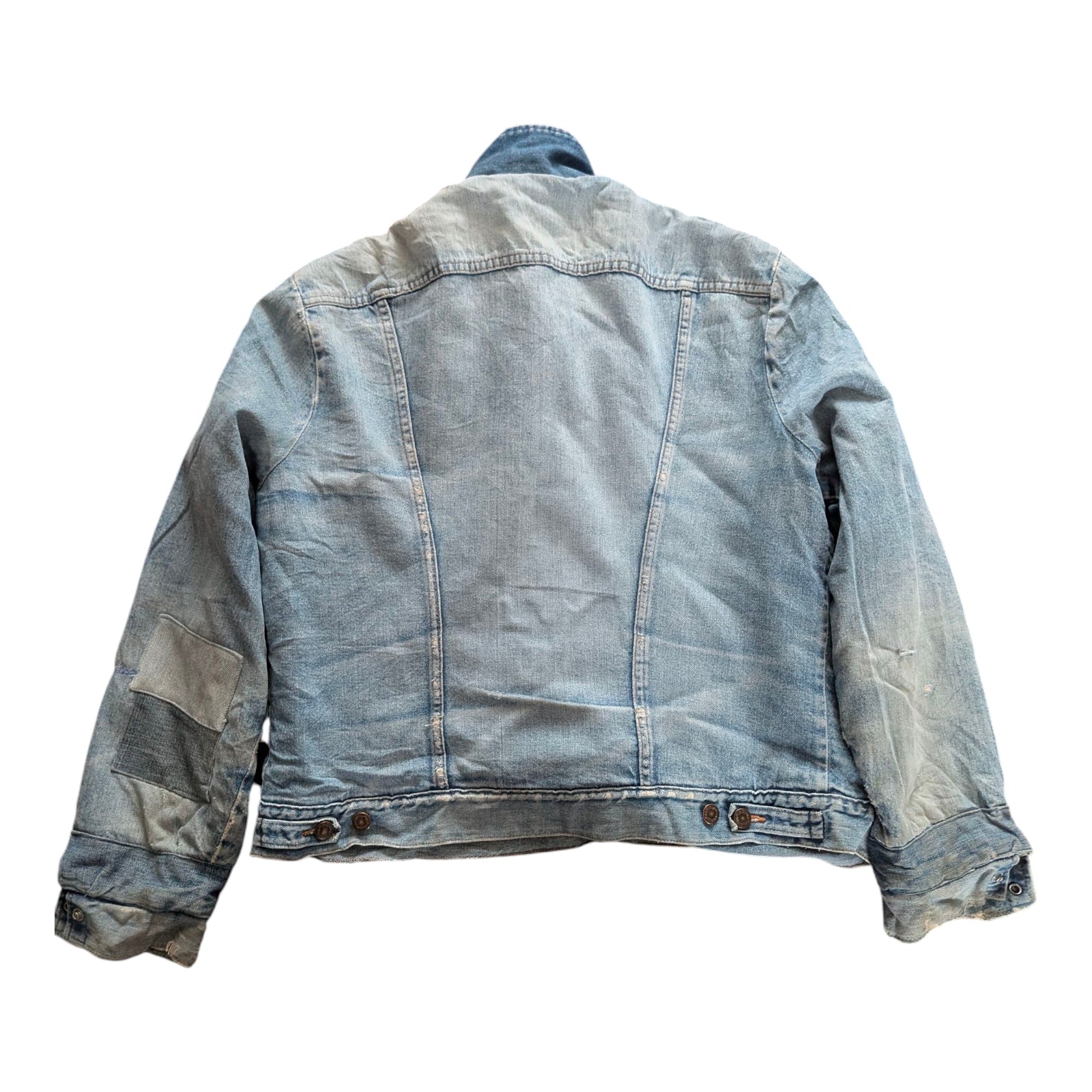 Levi’s Sherpa-Lined Denim Jacket – Size S – Light Wash – Grade B