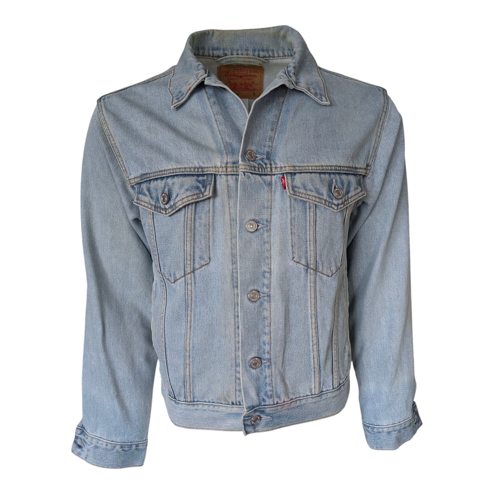 Levi’s Light Wash Denim Jacket – Size S – 2010s Era – 100% Cotton