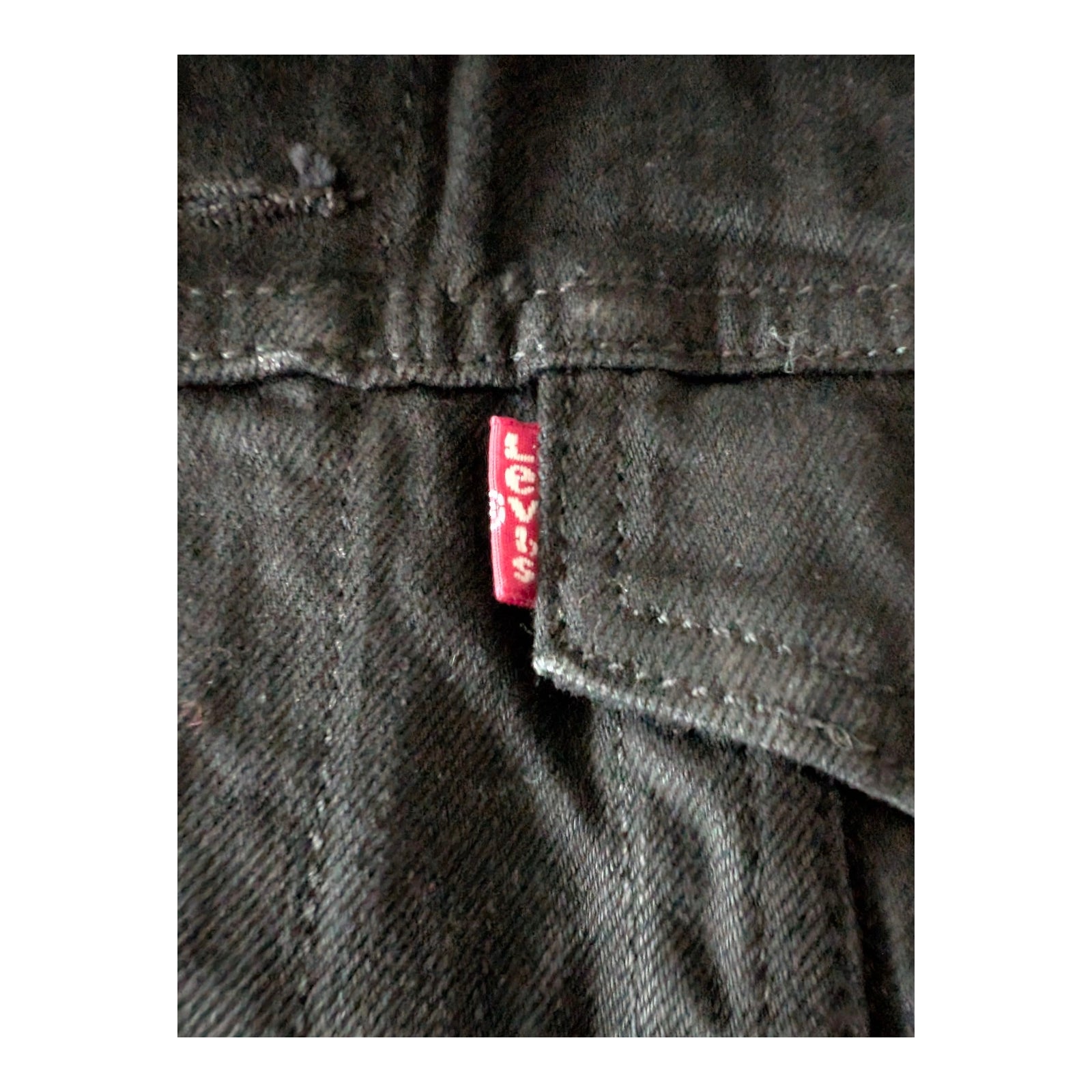 Levi’s Black Denim Jacket – Size S