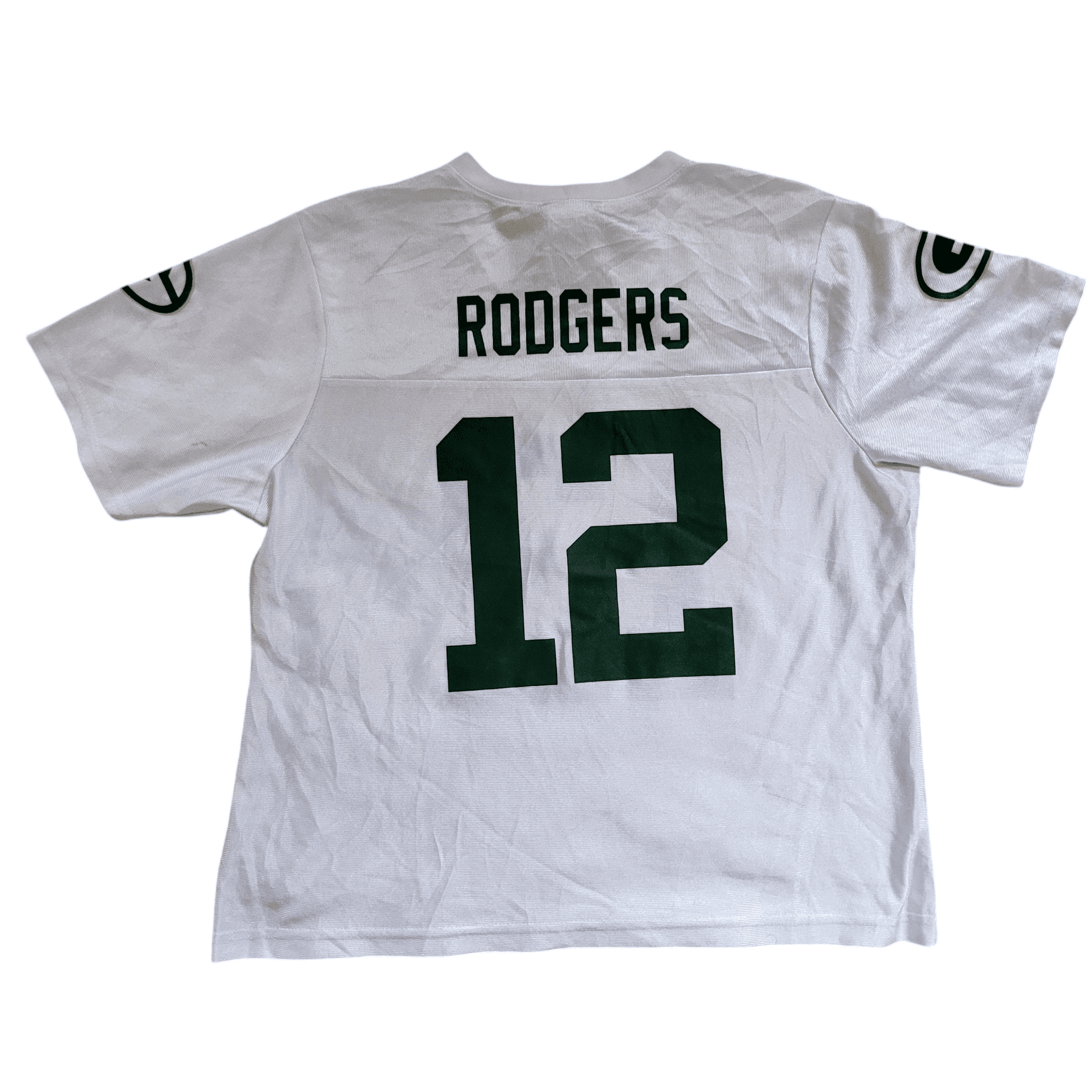 Aaron Rodgers Green Bay Packers Women's Jersey 12 XL White NFL Authentic Classic Design - USASTARFASHION