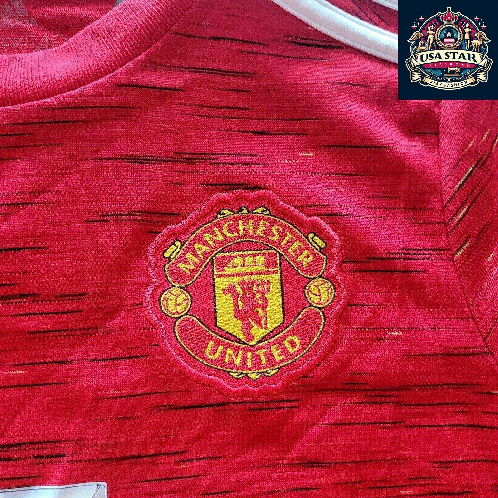 Adidas 2020/21 Manchester United Home Jersey Youth Small Custom "Healy" 14 AEROREADY - USASTARFASHION