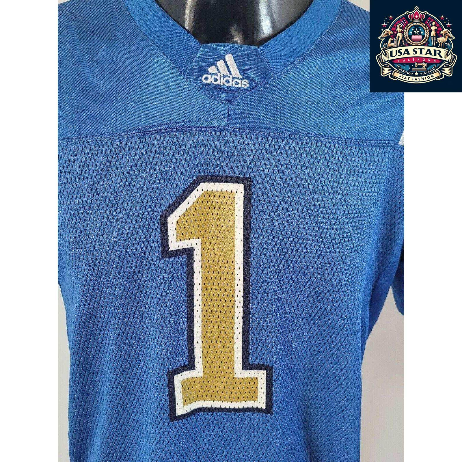 Adidas Colts Jersey Youth 14 - 16 Years Blue V - Neck, Durable Fabric, Authentic Team Details - USASTARFASHION