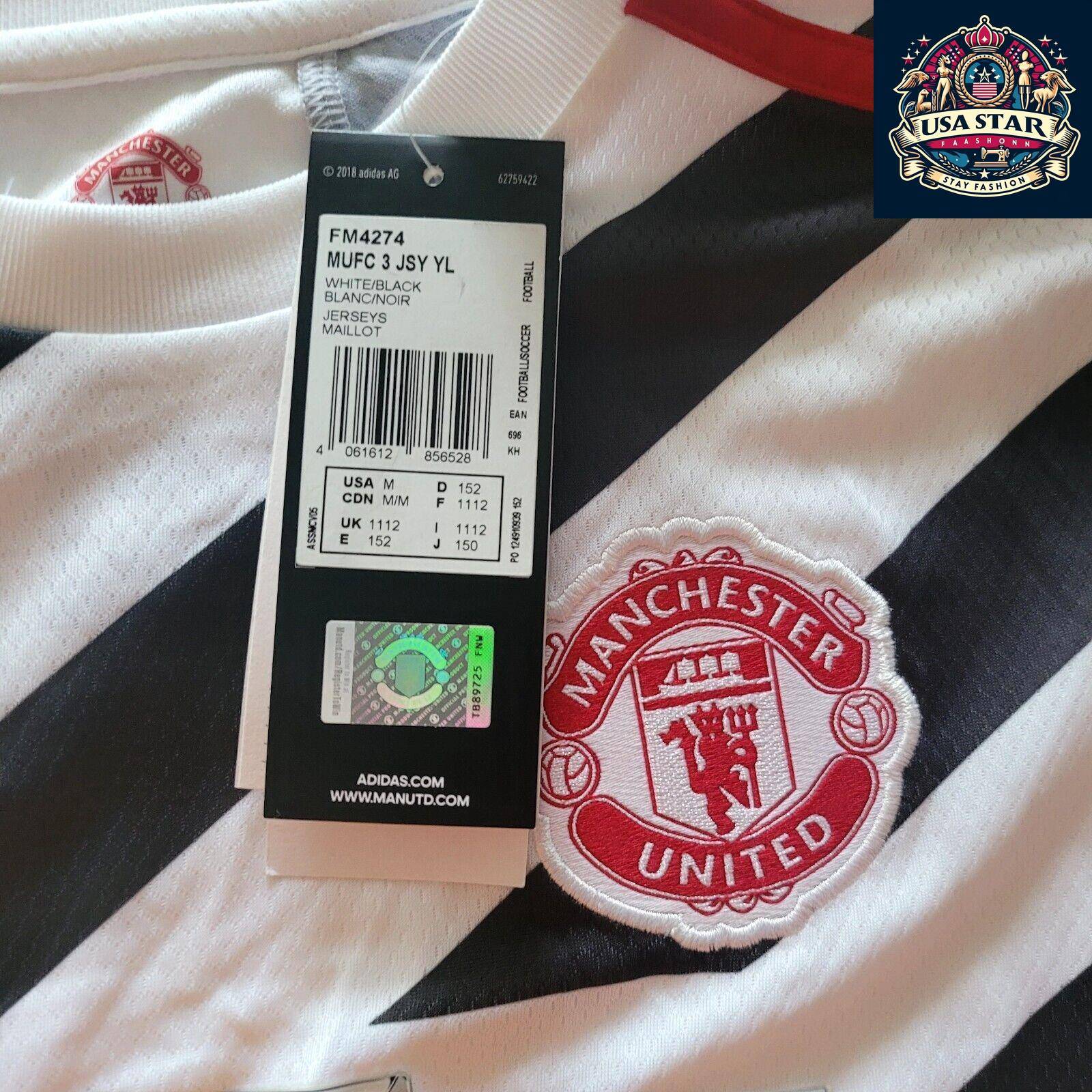 Adidas Manchester United 2020/21 Youth Medium Third Jersey - Custom "Bashers" 11, AEROREADY Tech - USASTARFASHION