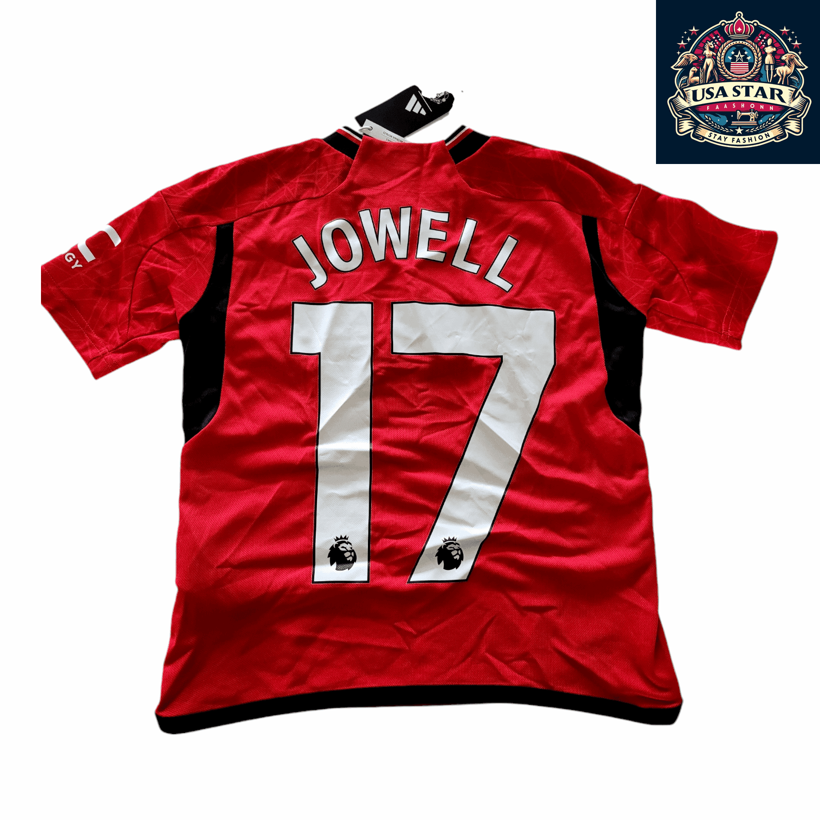 Adidas Manchester United Jersey 9 - 10 Years Lightweight Breathable Jowell 17 for Kids 2023 - USASTARFASHION