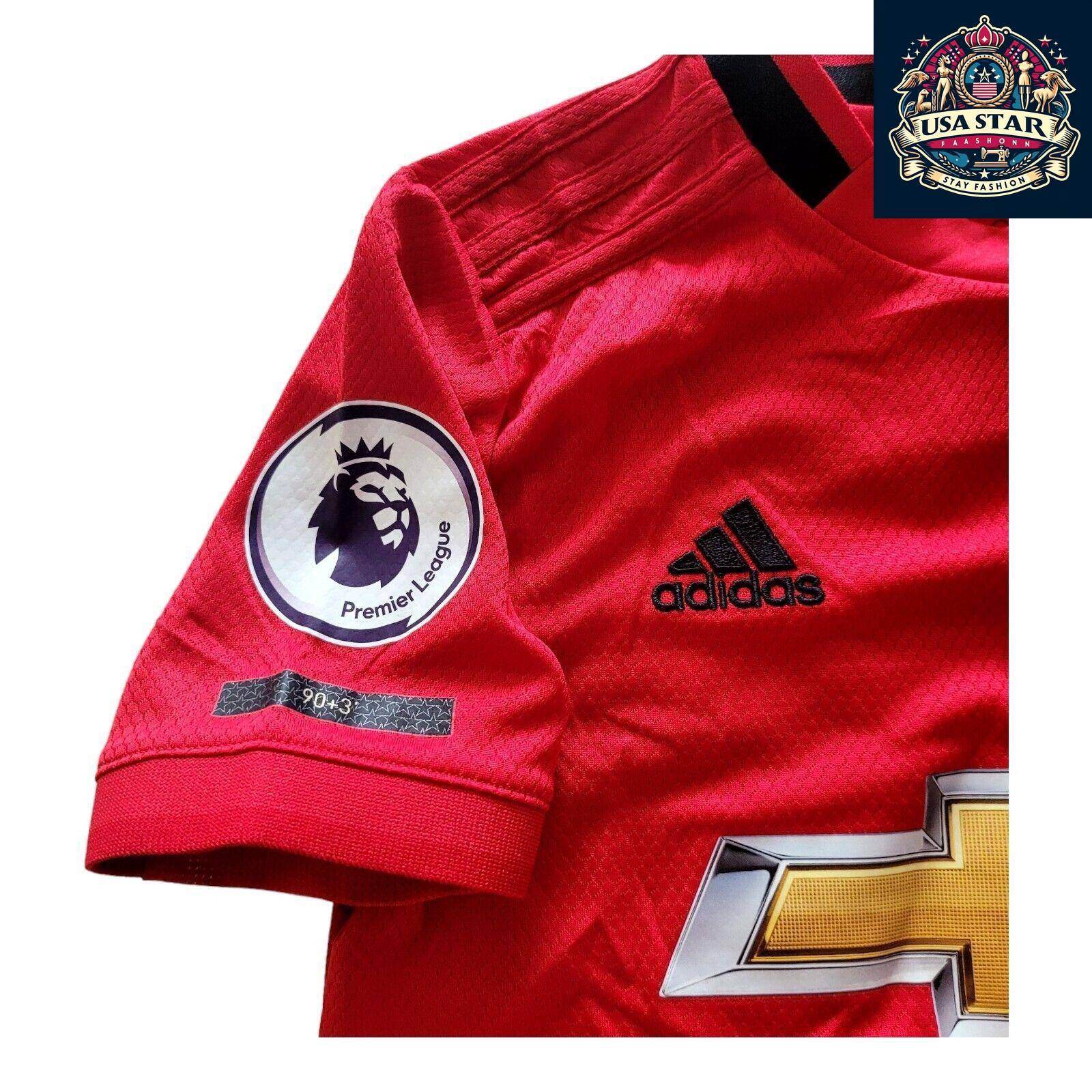 Adidas Manchester United Youth Home Jersey Size 9 - 10 Years Daniel 5 Red Soccer Shirt - USASTARFASHION