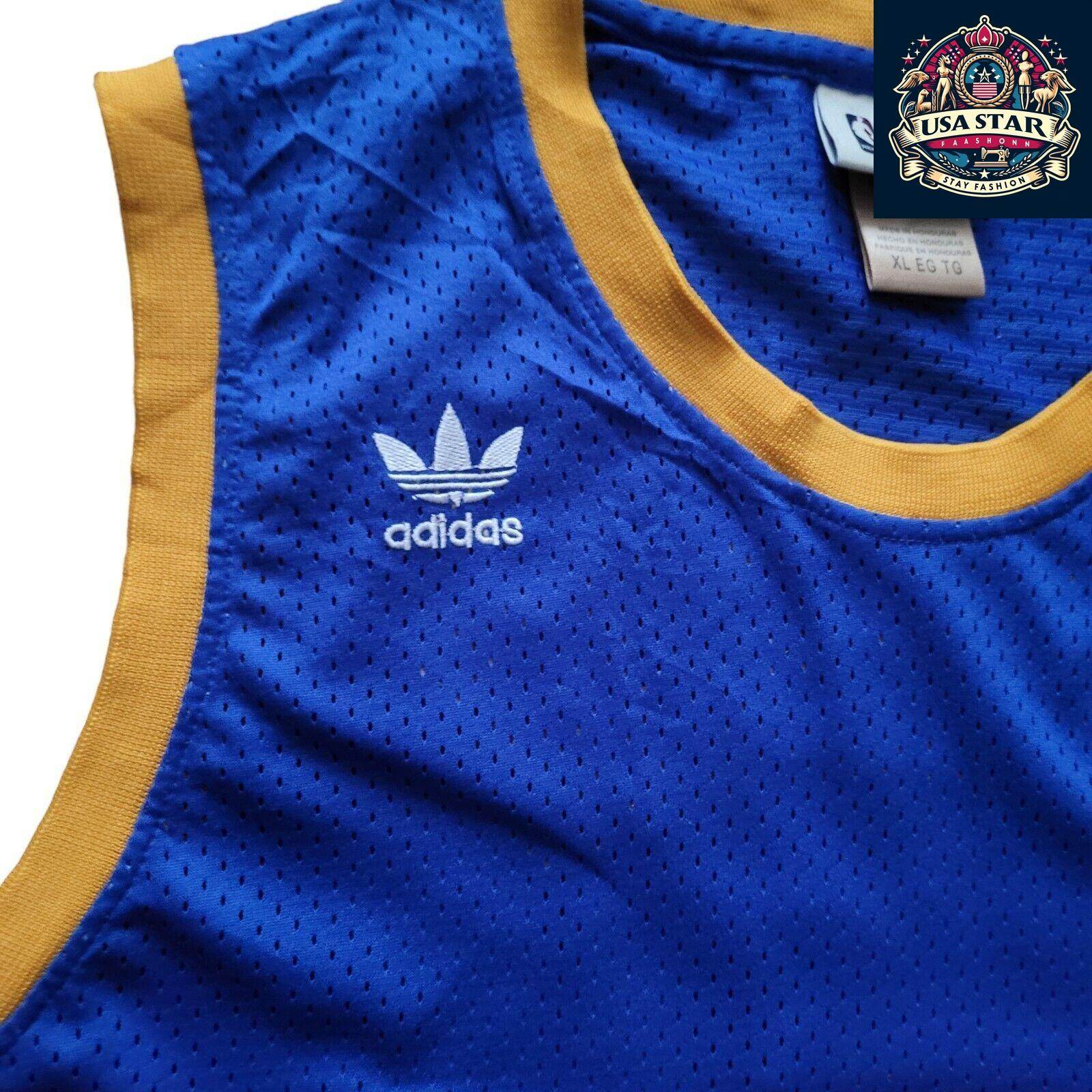 Adidas NBA Hardwood Classics 3 Allen Iverson Denver Nuggets Jersey XL Rainbow Vintage Authentic - USASTARFASHION