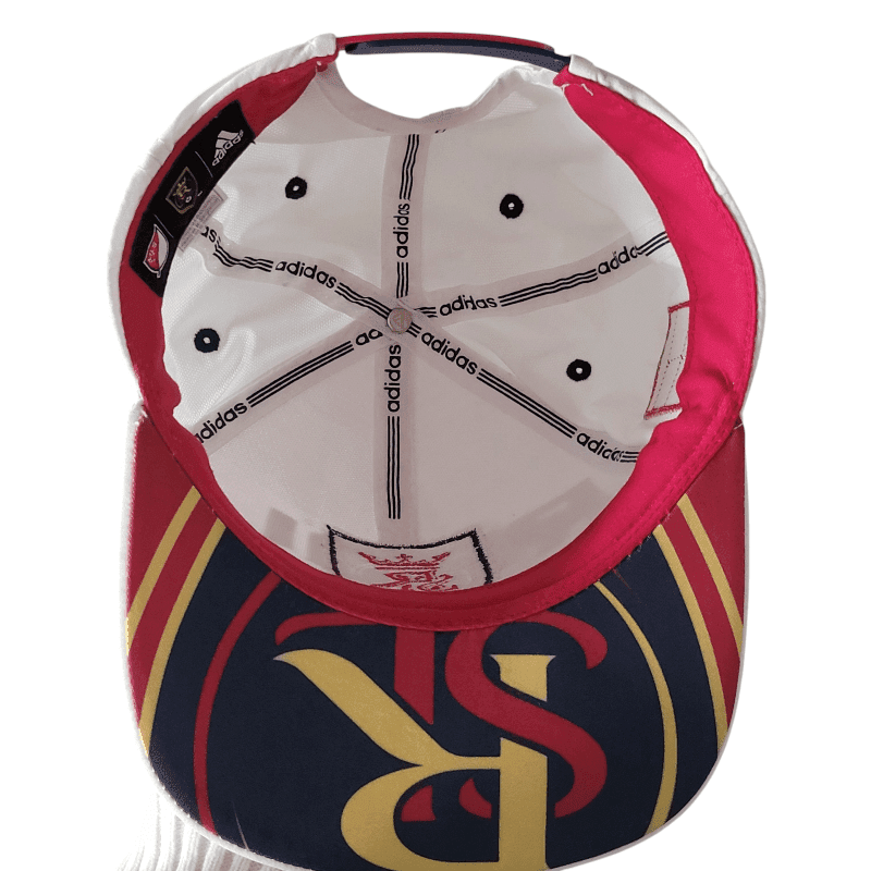 Adidas Real Salt Lake Cap - One Size Fits All, Grade A Condition, White with Red and Gold Accents - USASTARFASHION